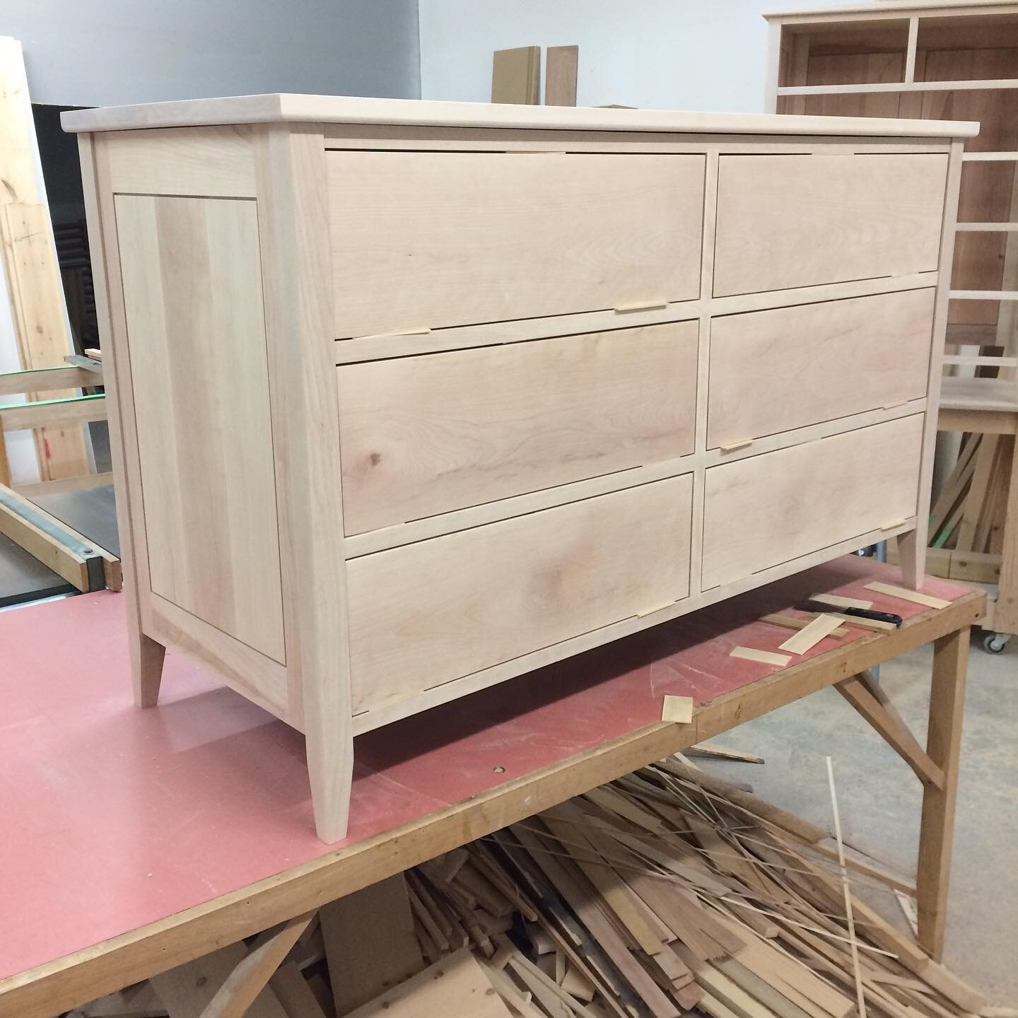 That&rsquo;s a wrap for my part of these dressers. Solid birch with frame and panel sides and backs. On to the next!