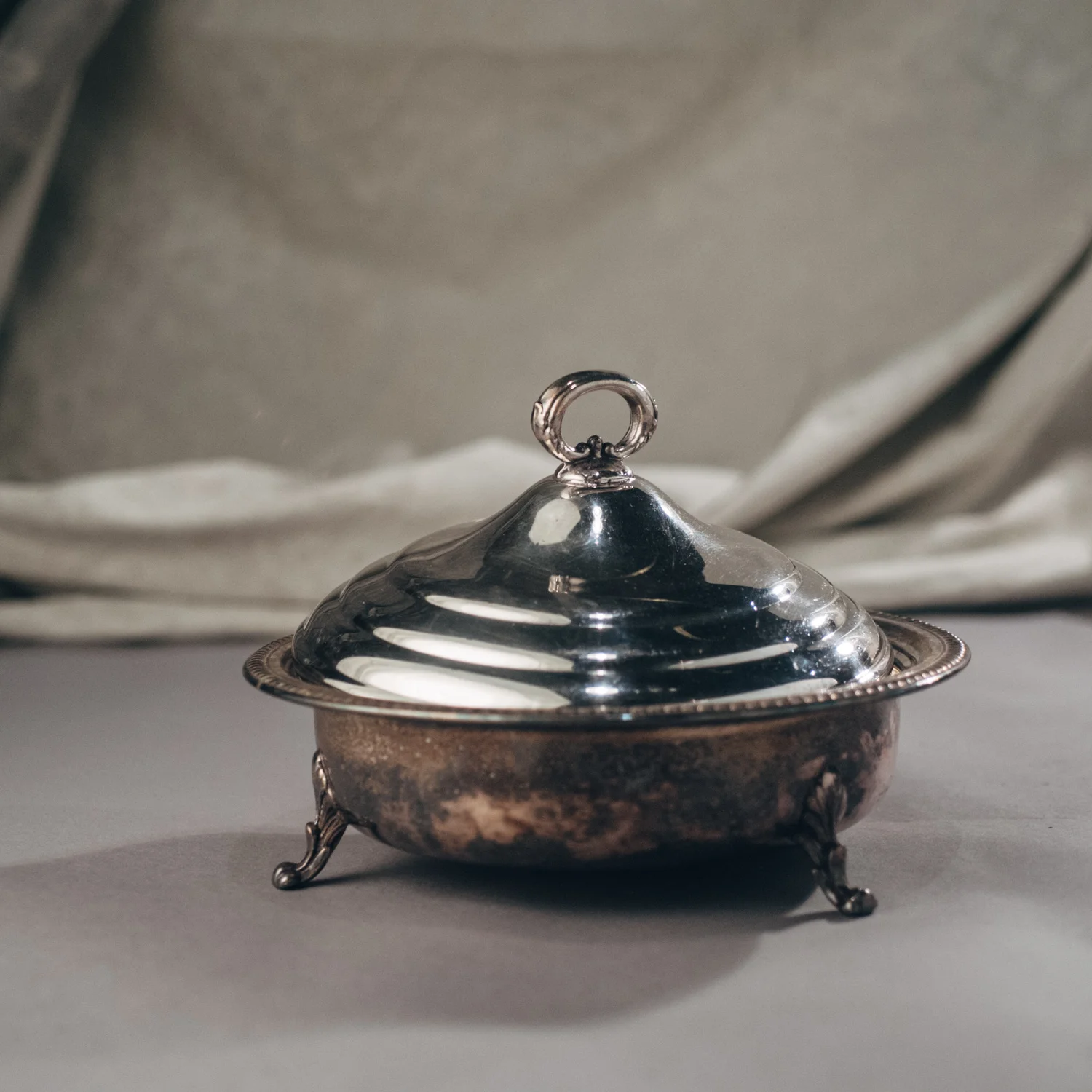 Joanne's Silver Serving Dish