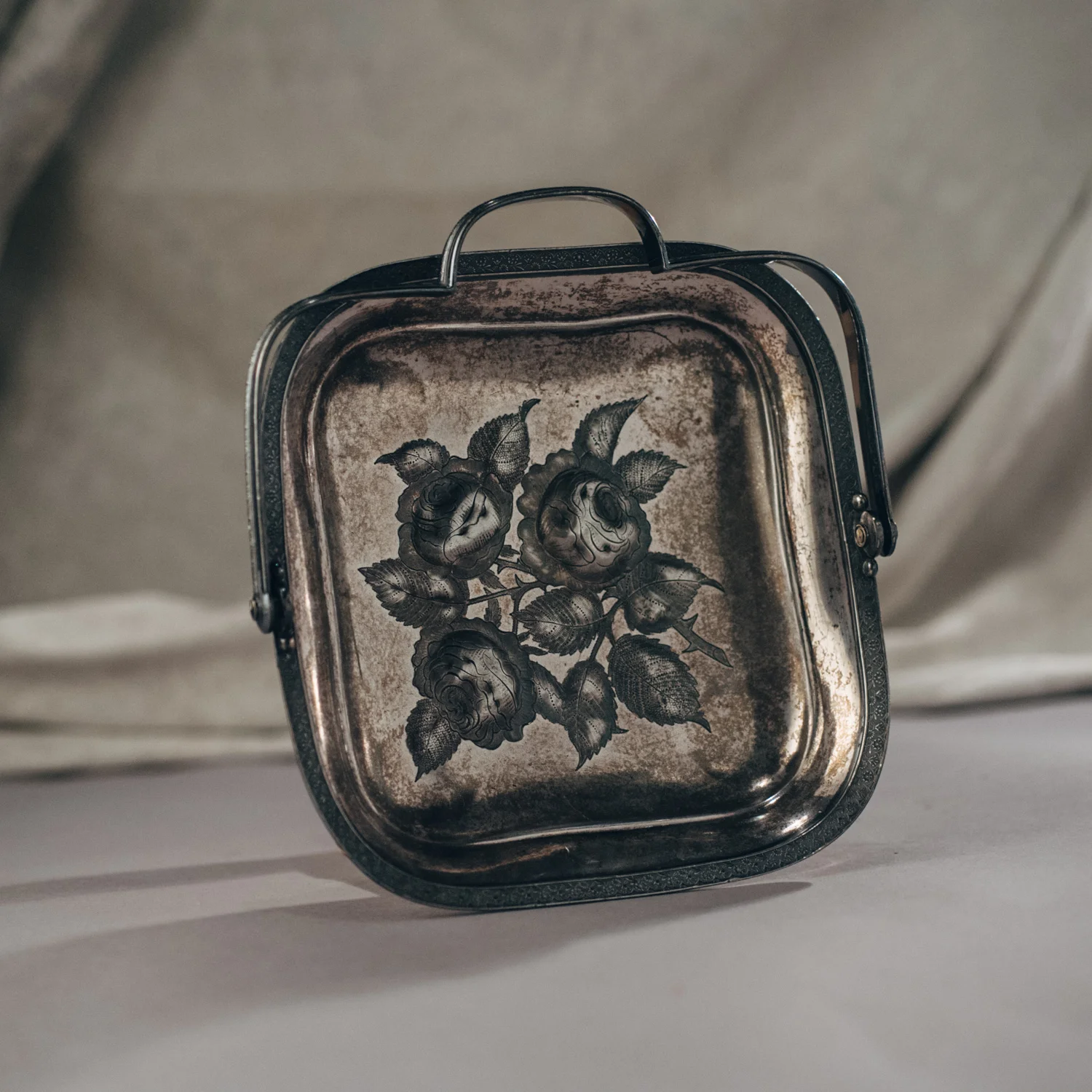 Silver Handled Tray