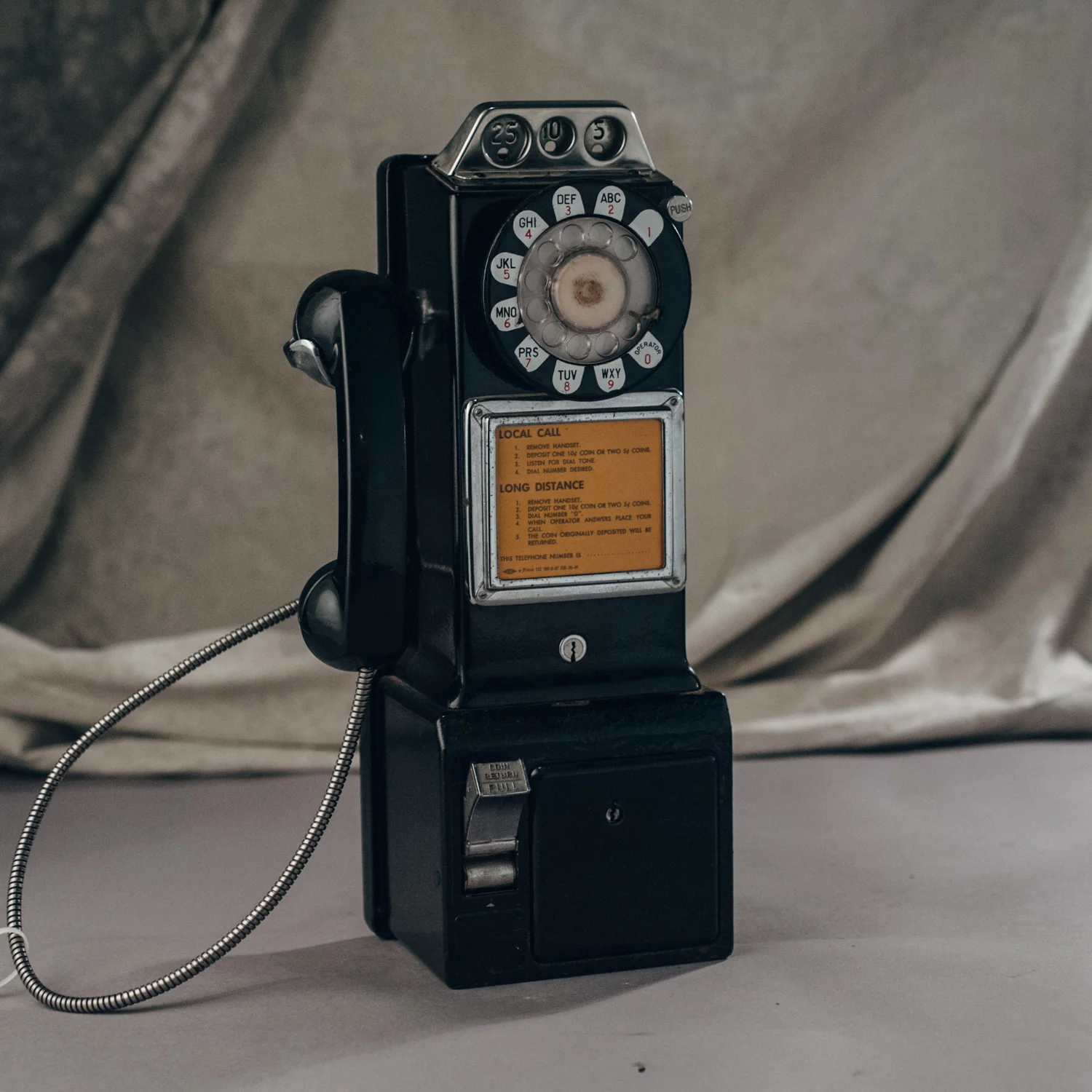 Kevin and Jennifer's 1955 3 Slot Coin Payphone