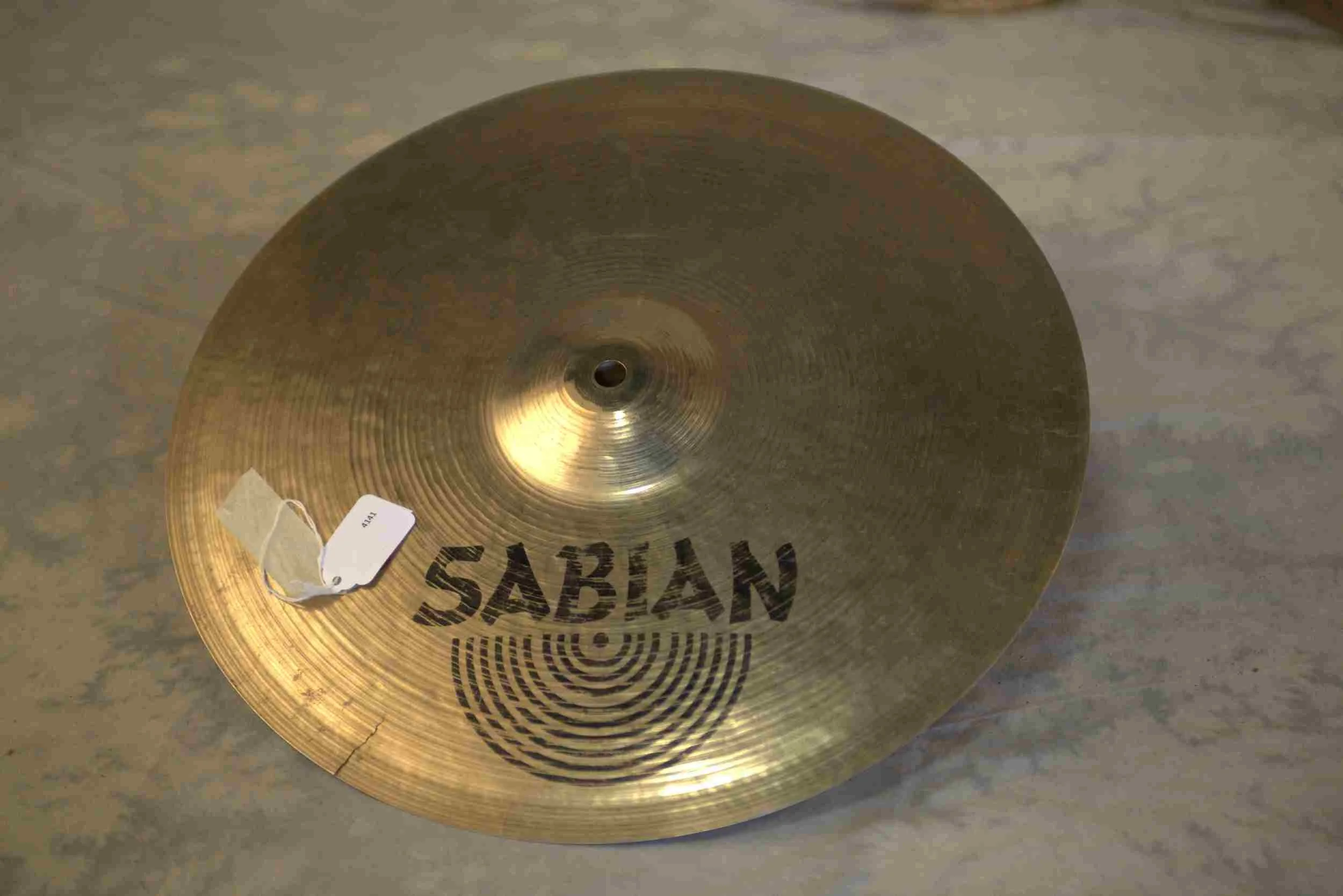 Sabian 16" high hat cracked