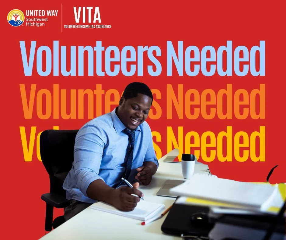 Help neighbors keep more of what they earn!
Volunteer with the VITA Program, which provides free tax preparation for seniors, people with disabilities, and low-income community members.
We’re looking for volunteer Greeters and Tax Preparers.