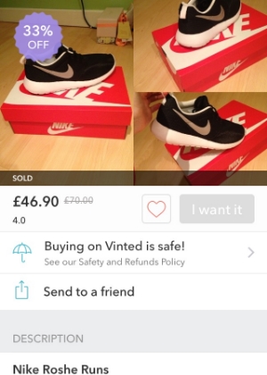 The ones that got away: Nike Roshe Runs on Vinted
