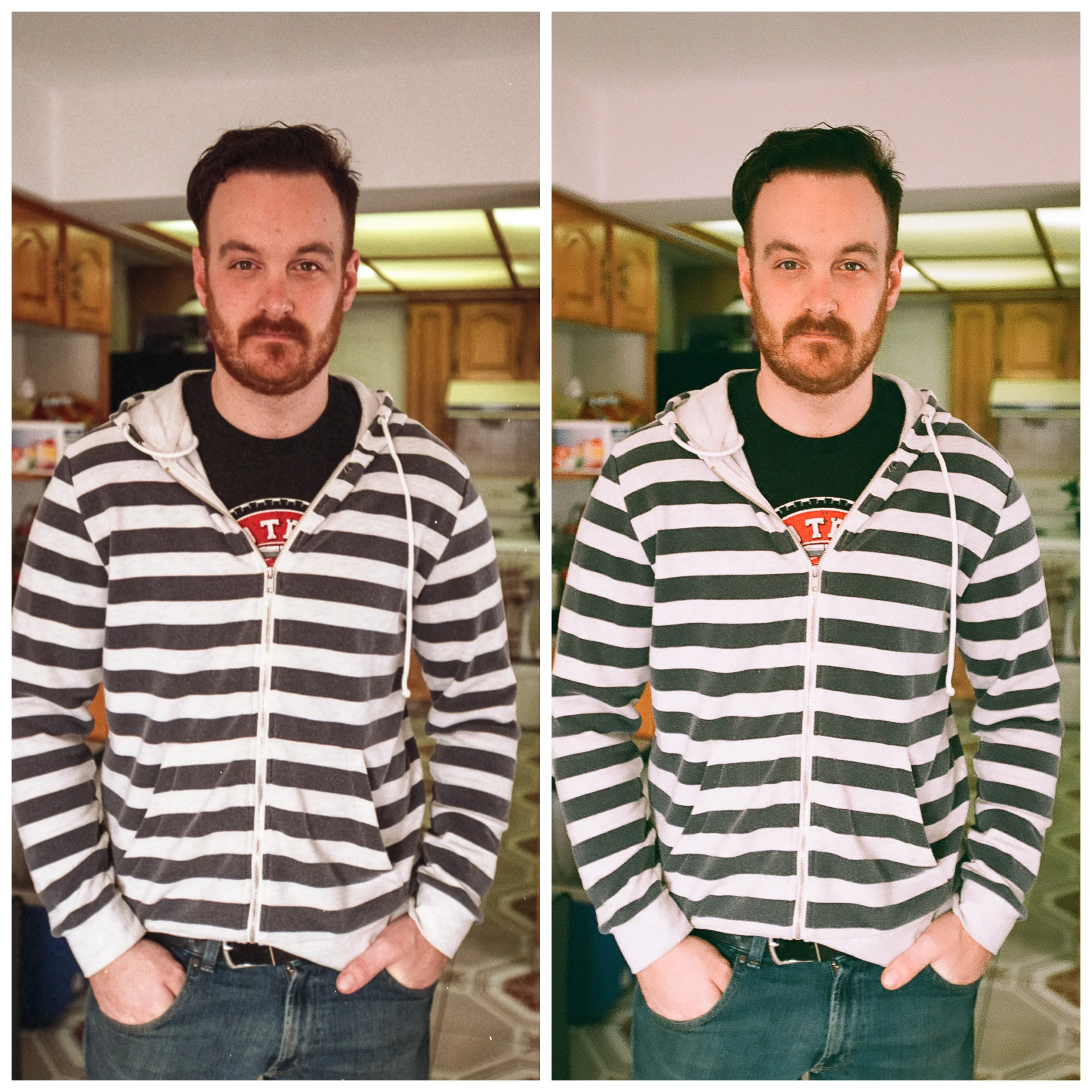 Left: At Home Scan with editing | Right: Lab Scan with editing