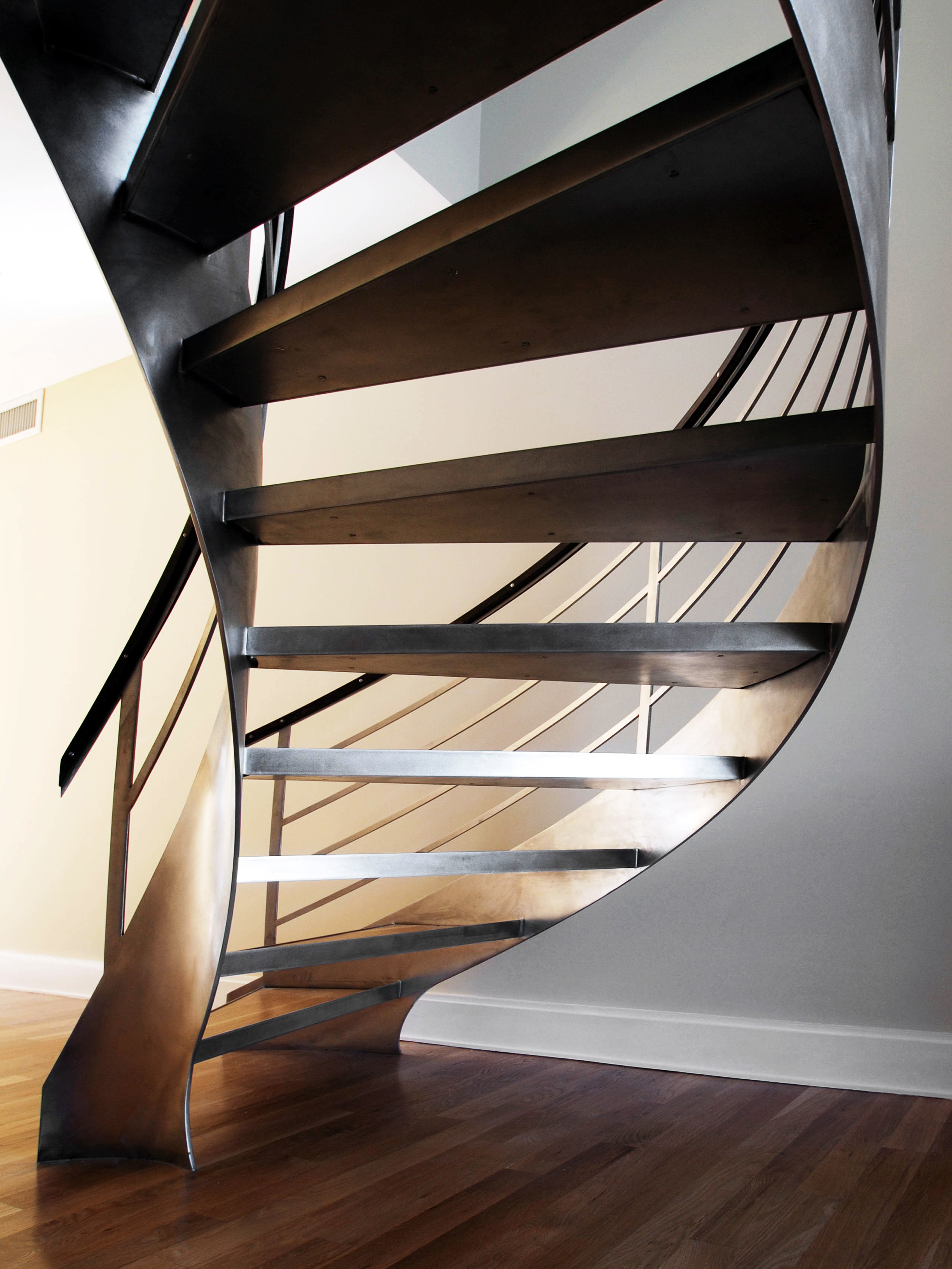 Stainless Steel Helix Staircase