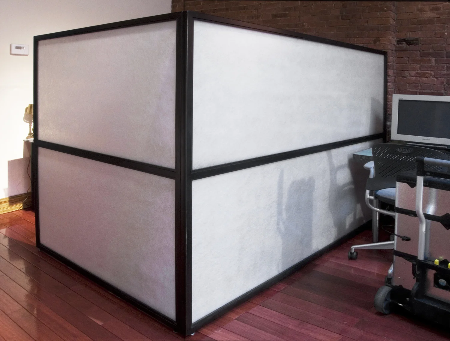Glass & Petina Steel Office Divider — Custom Metal Fabrication in ...