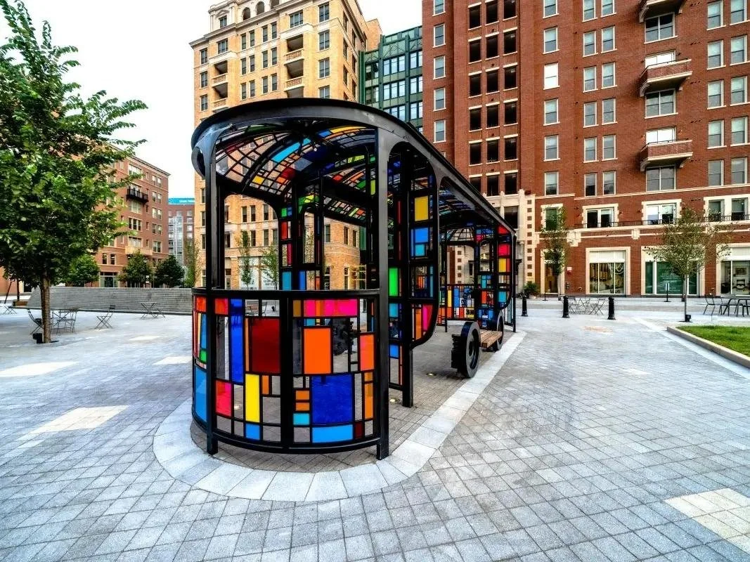 Tom Fruin Streetcar Sculpture