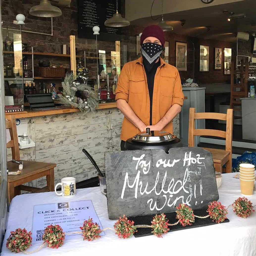 Now serving mulled wine and boozy hot drinks to take away @the_quadrant_clifton every weekend until Christmas! #cliftonvillage #mulledwine🍷