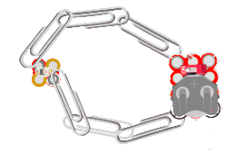  Make a paper clip LED bracelet. 