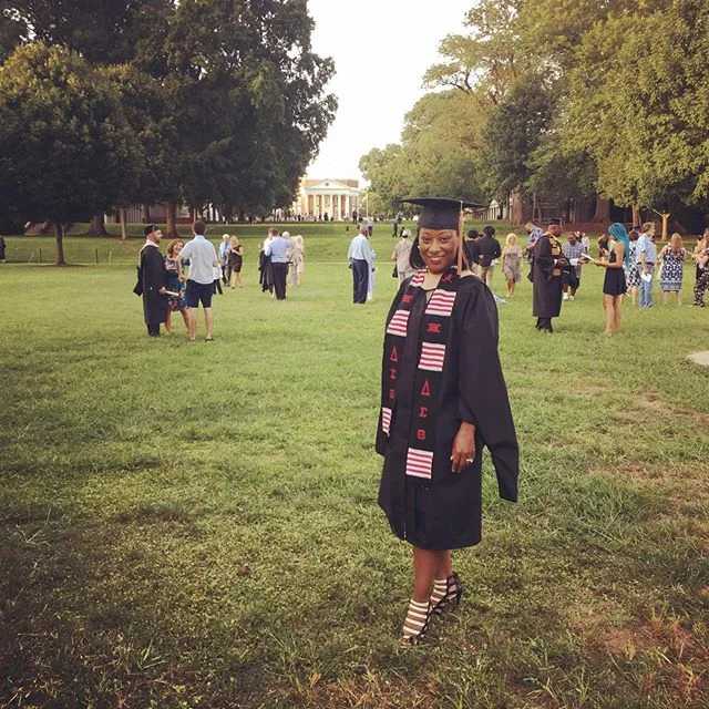 Congratulations to my wife UVA Grad @mizsutton on achieving her latest goal. MS in the Management of Information Technology!!! #educatedredz 🐘👩🏽&zwj;🎓#blackgirlmagic #universityofvirginia #uva
