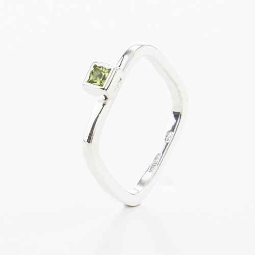 Square Stacking Rings — Karthia Stackable Stacking Rings Stacked