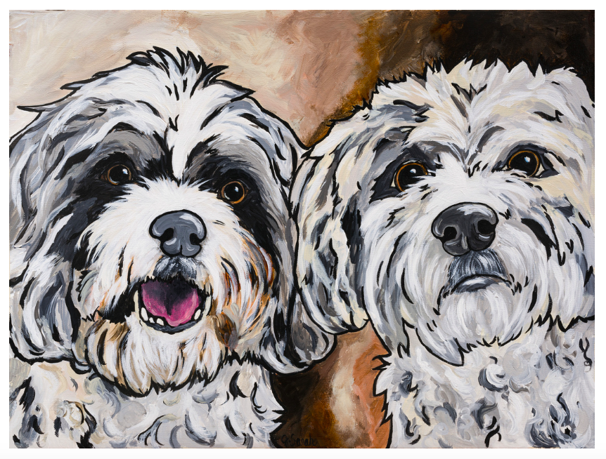 Roscoe & Luigi 18” X 24” Commission