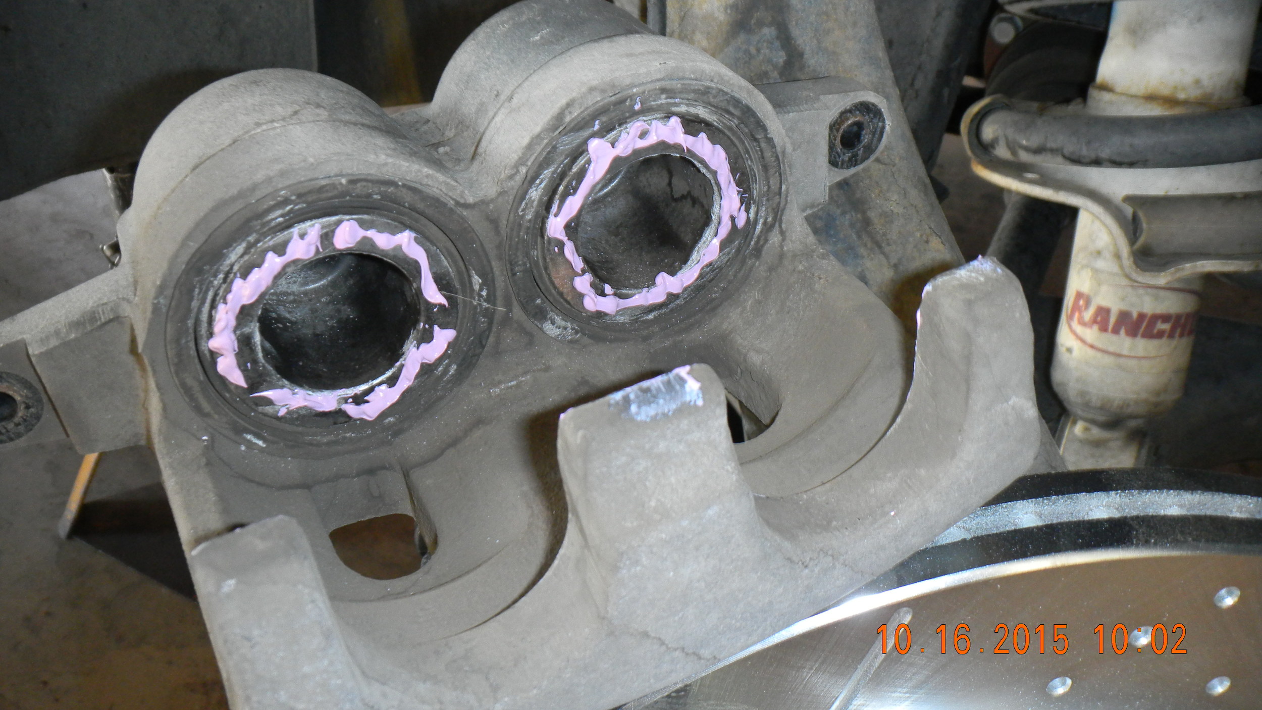 Brake pad lube prevents noise