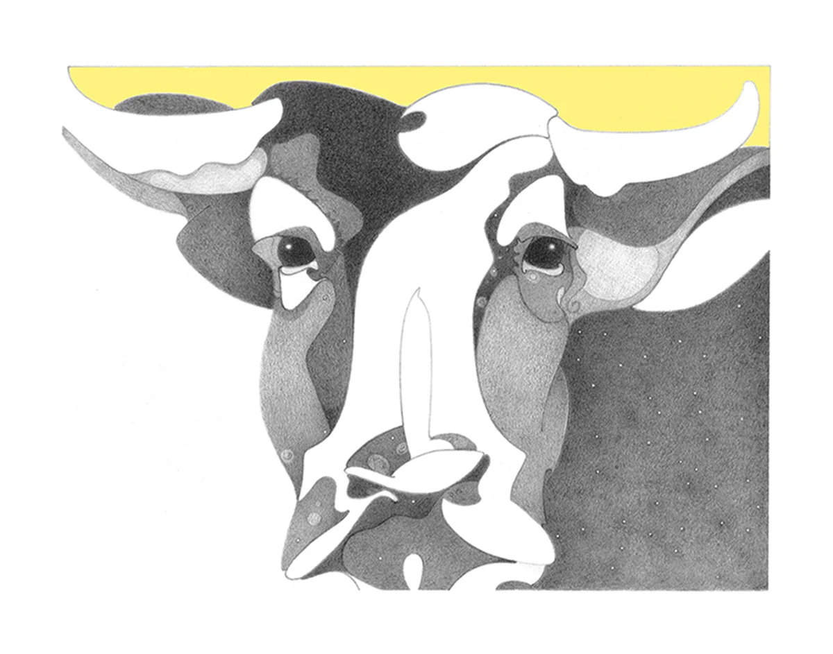 Cosmic Series - LightDark , design for serigraphic print, copyrighted by Kathleen Zimmerman