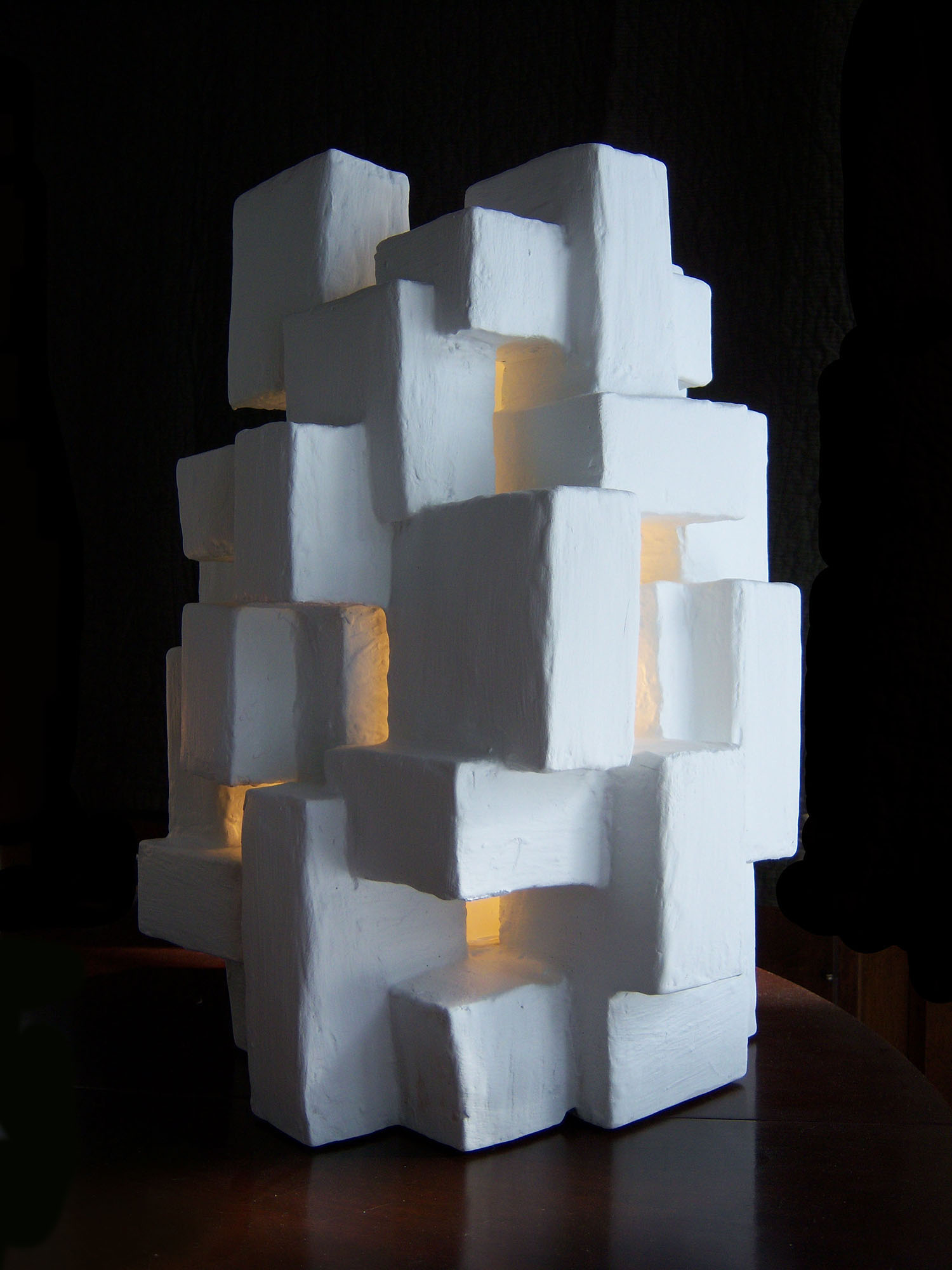 GOTHAM LIGHT SCULPTURE I, Mixed Media, 18" x 10" x 9", 2012