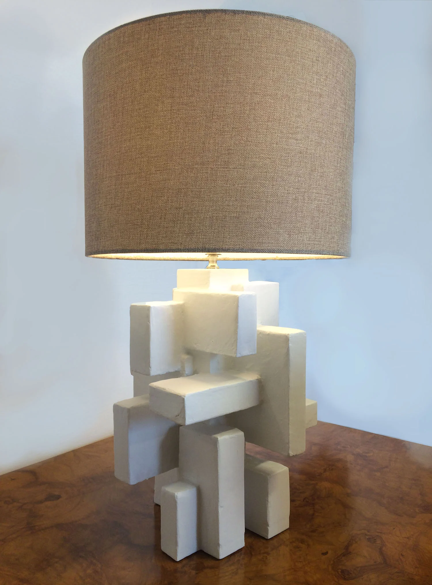ABITARE TABLE LAMP II, Mixed Media, 16" X 10" X 10", 2012