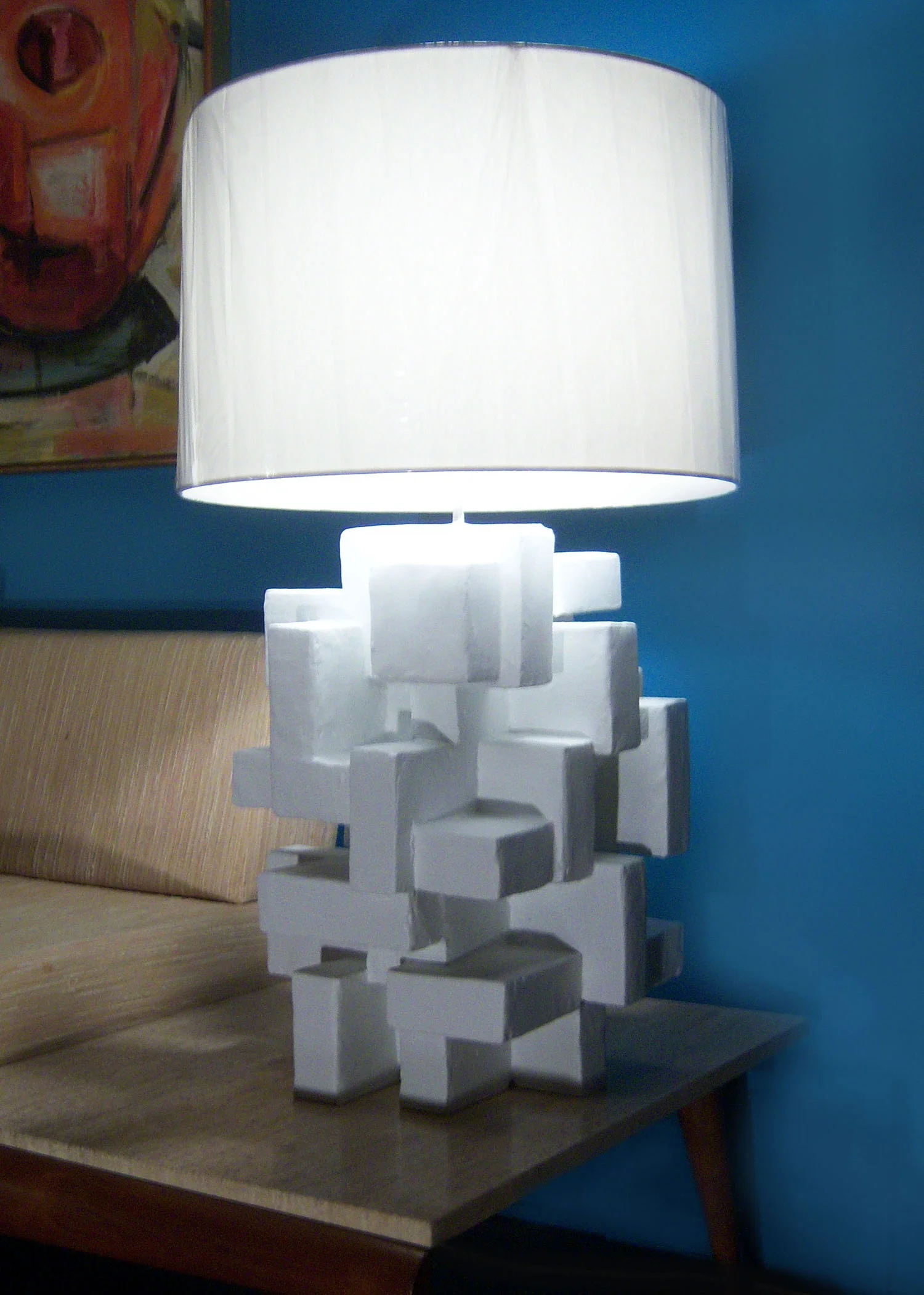 ABITARE TABLE LAMP III, Mixed Media, 22", 16" x 16", 2012