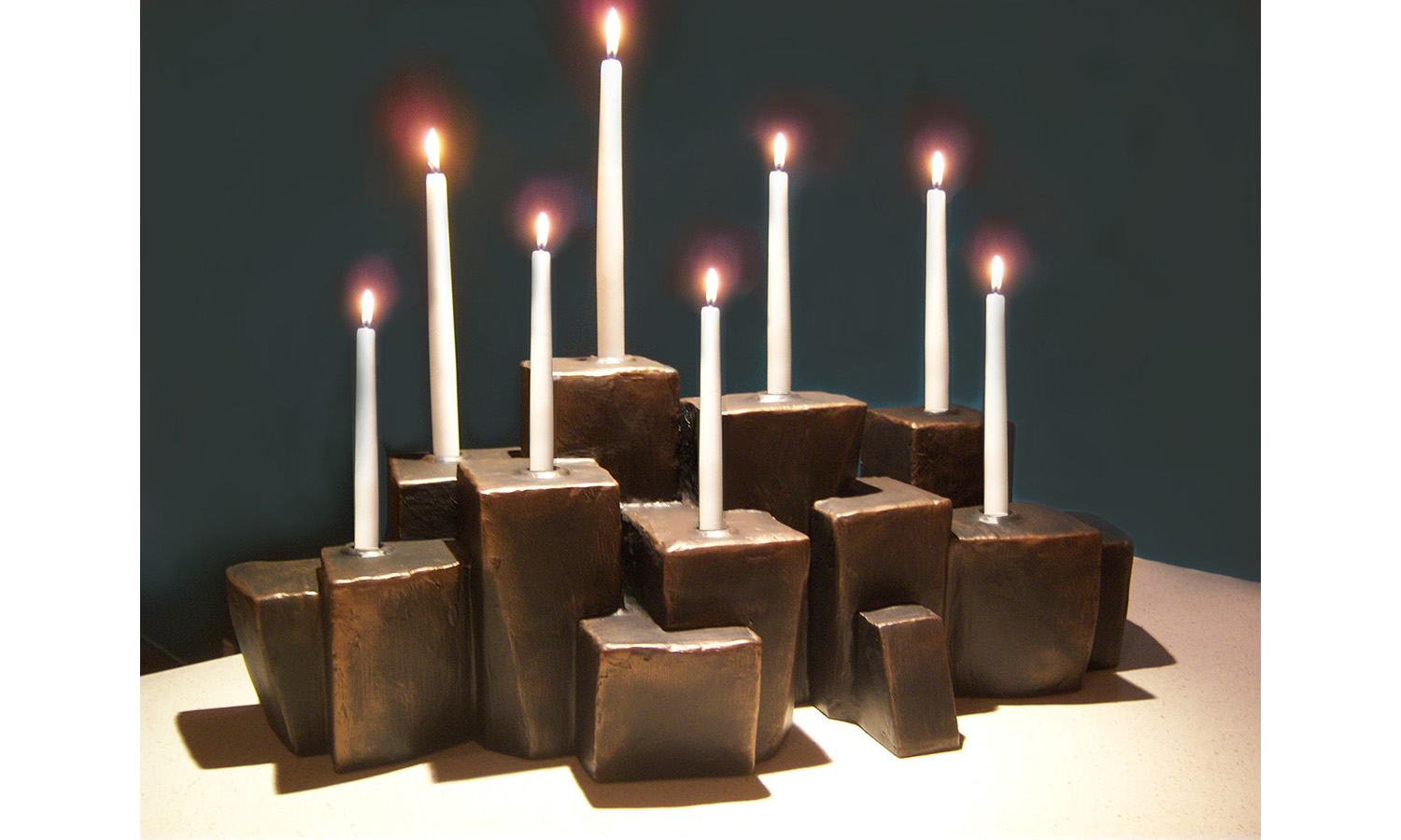ABITARE CANDLE HOLDER, mixed media, 21" x 13" x 12", 2012