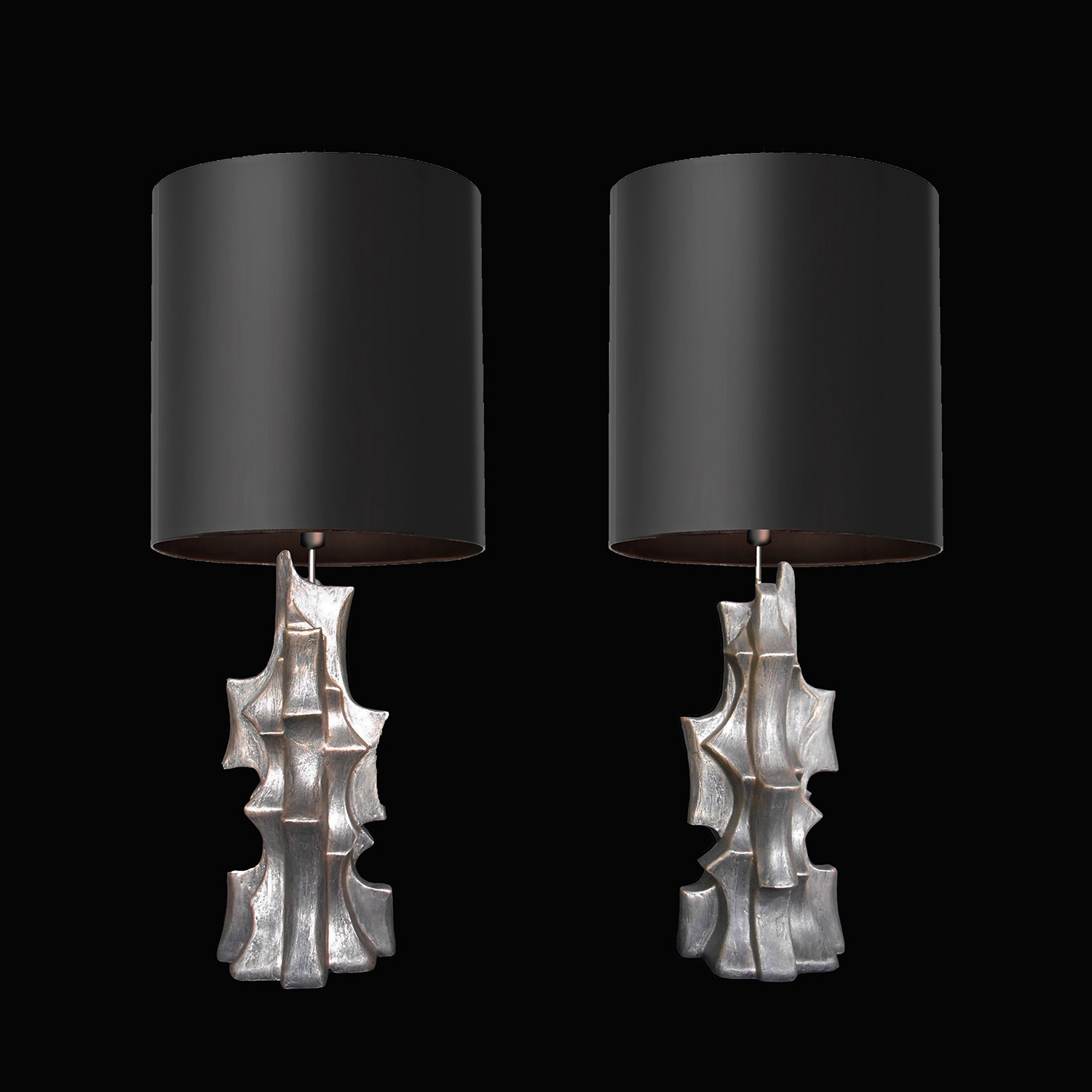 ORGANIC TABLE LAMPS, 21" tall, 2018