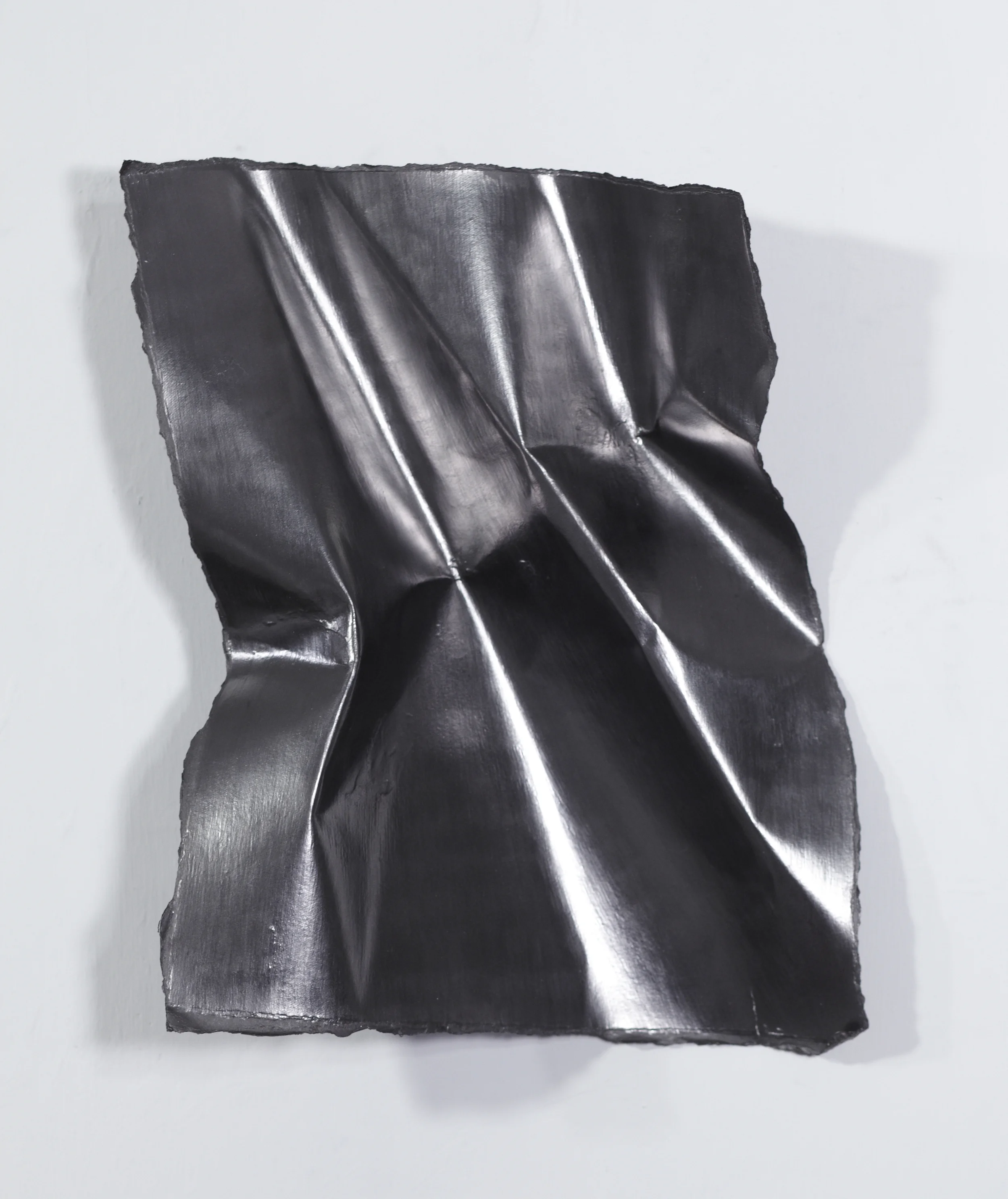 Fold #6, graphite on paper, 11x14x3 Inches, 2014