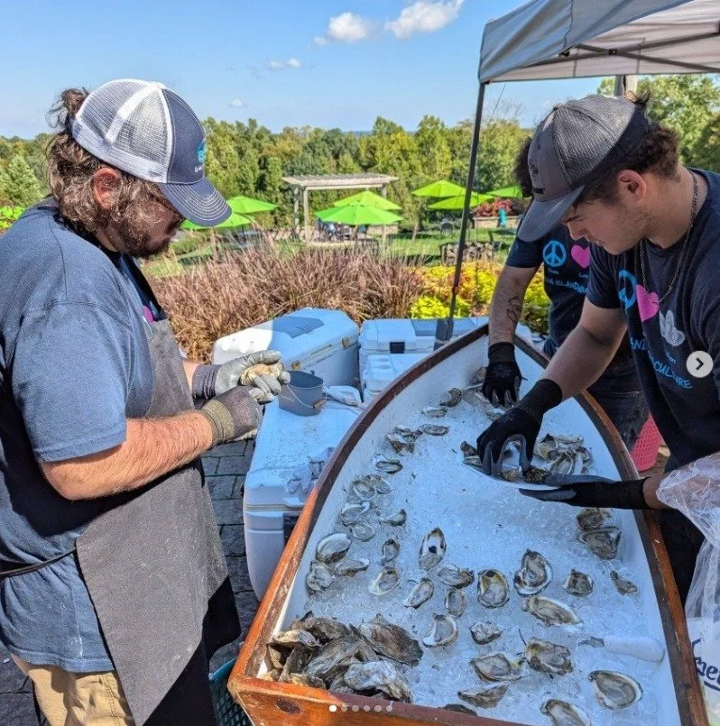 ✨ Just one week until the Sip &amp; Shuck! 

Spend the afternoon with oysters from Big Island Aquaculture, shucked fresh and served with that bright, coastal snap that makes spring wine taste even better. Todd Murray will be playing from 2&ndash;5pm,