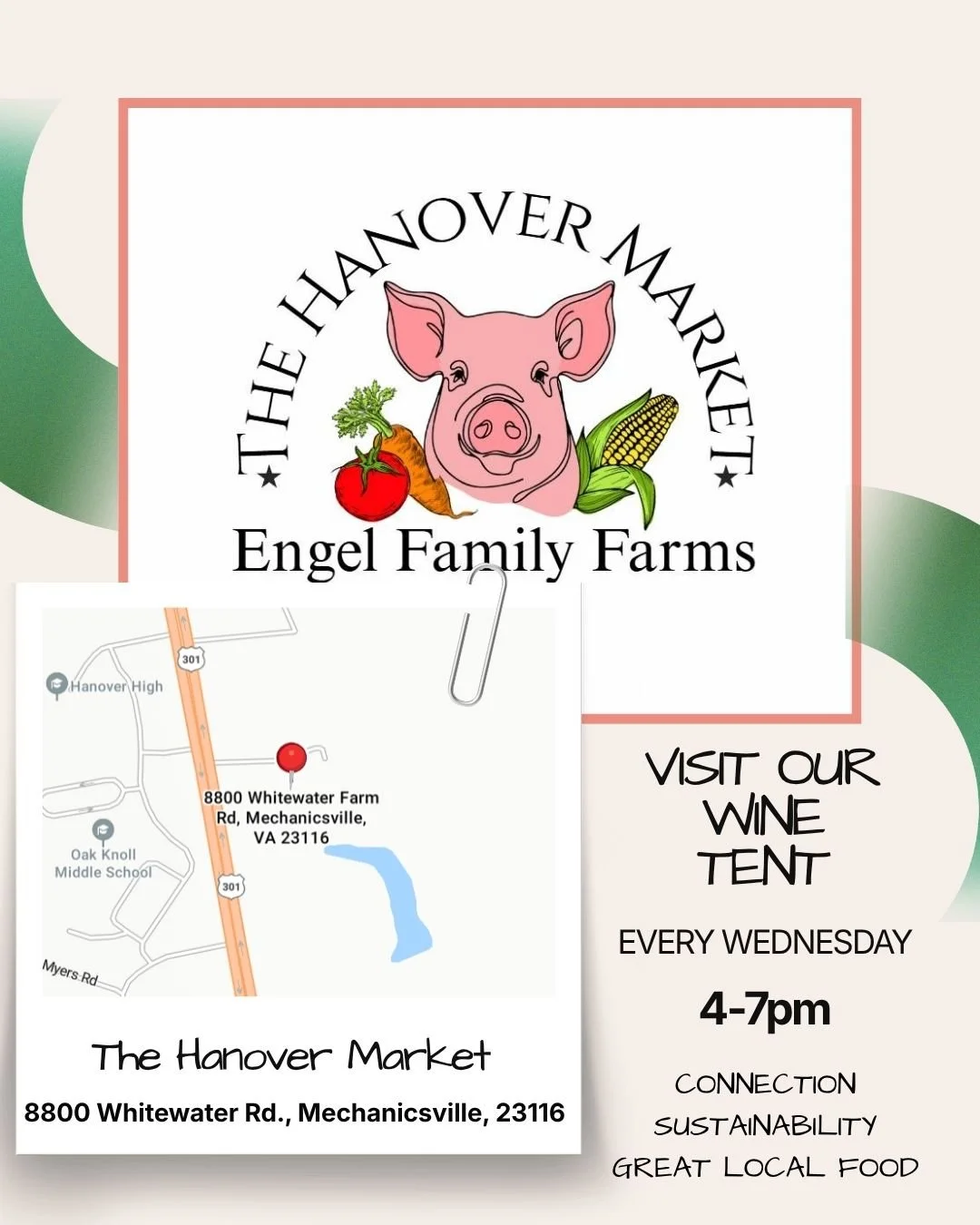 We&rsquo;re excited to join the Hanover Market CSA for the first time this evening! 

Stop by our wine tent from 4&ndash;7pm to sample a selection of Saud&eacute; Creek favorites while you explore the market&rsquo;s wonderful focus on connection, sus