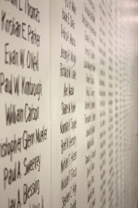 Names on the wall