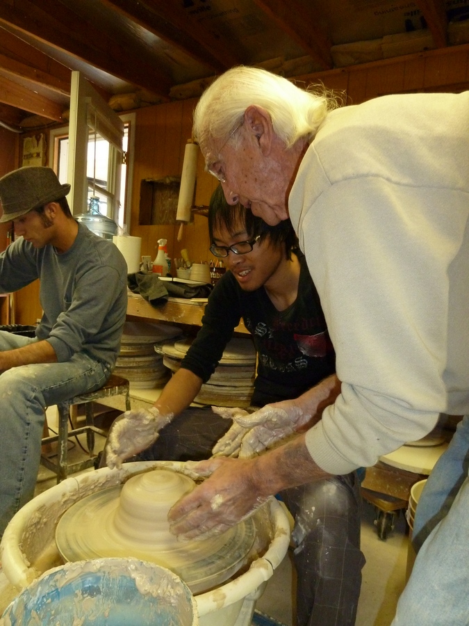 Don Reitz teaching how to throw