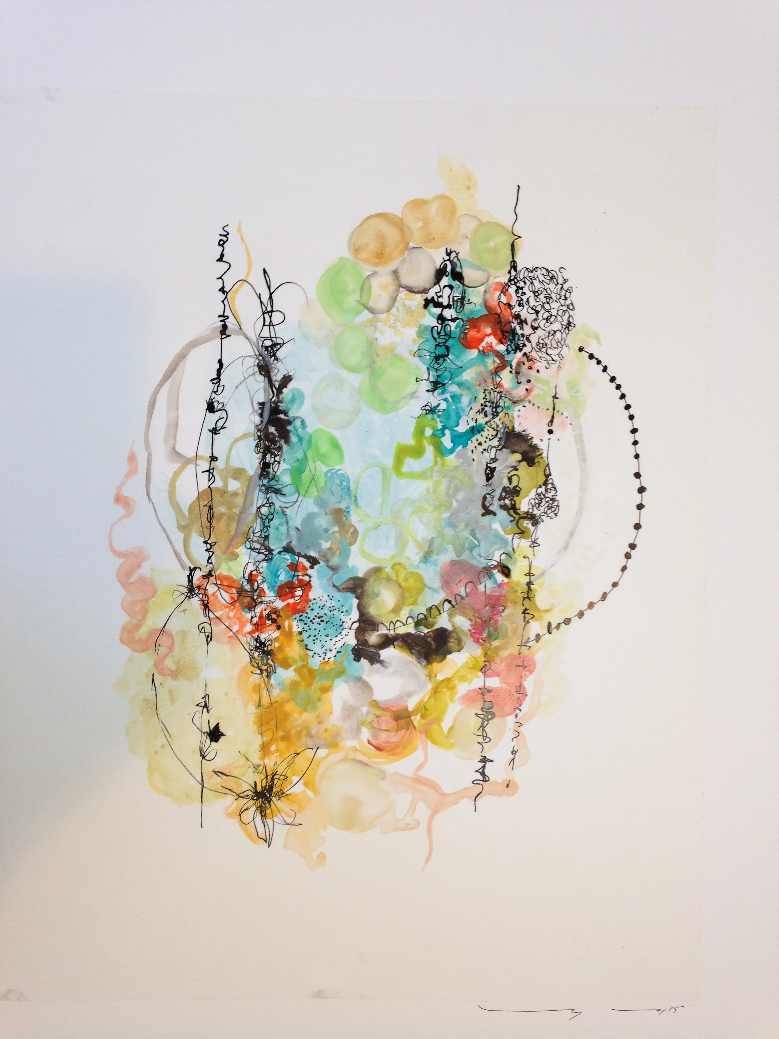 Watercolor on mylar 2015