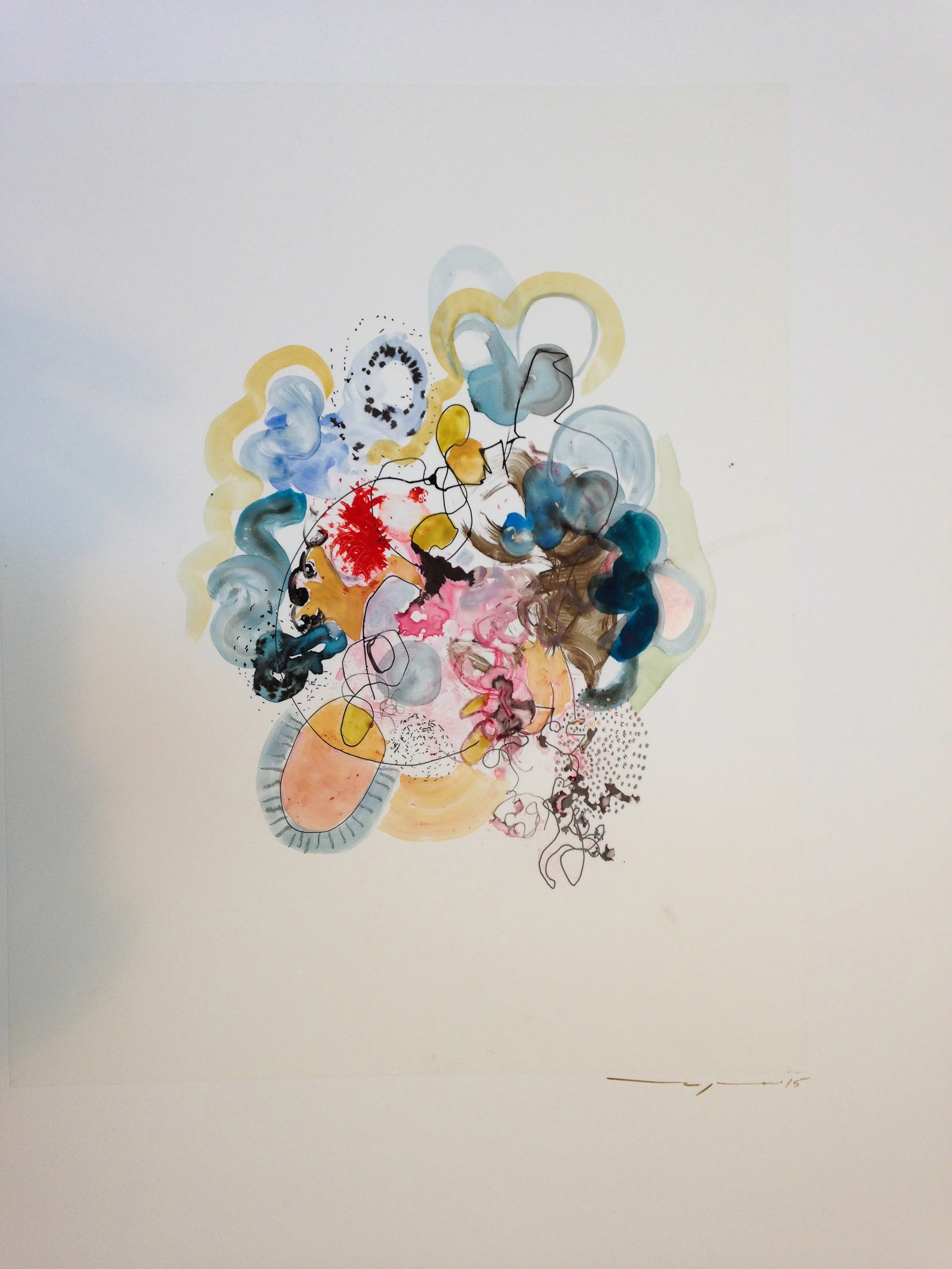 Watercolor on mylar 2015