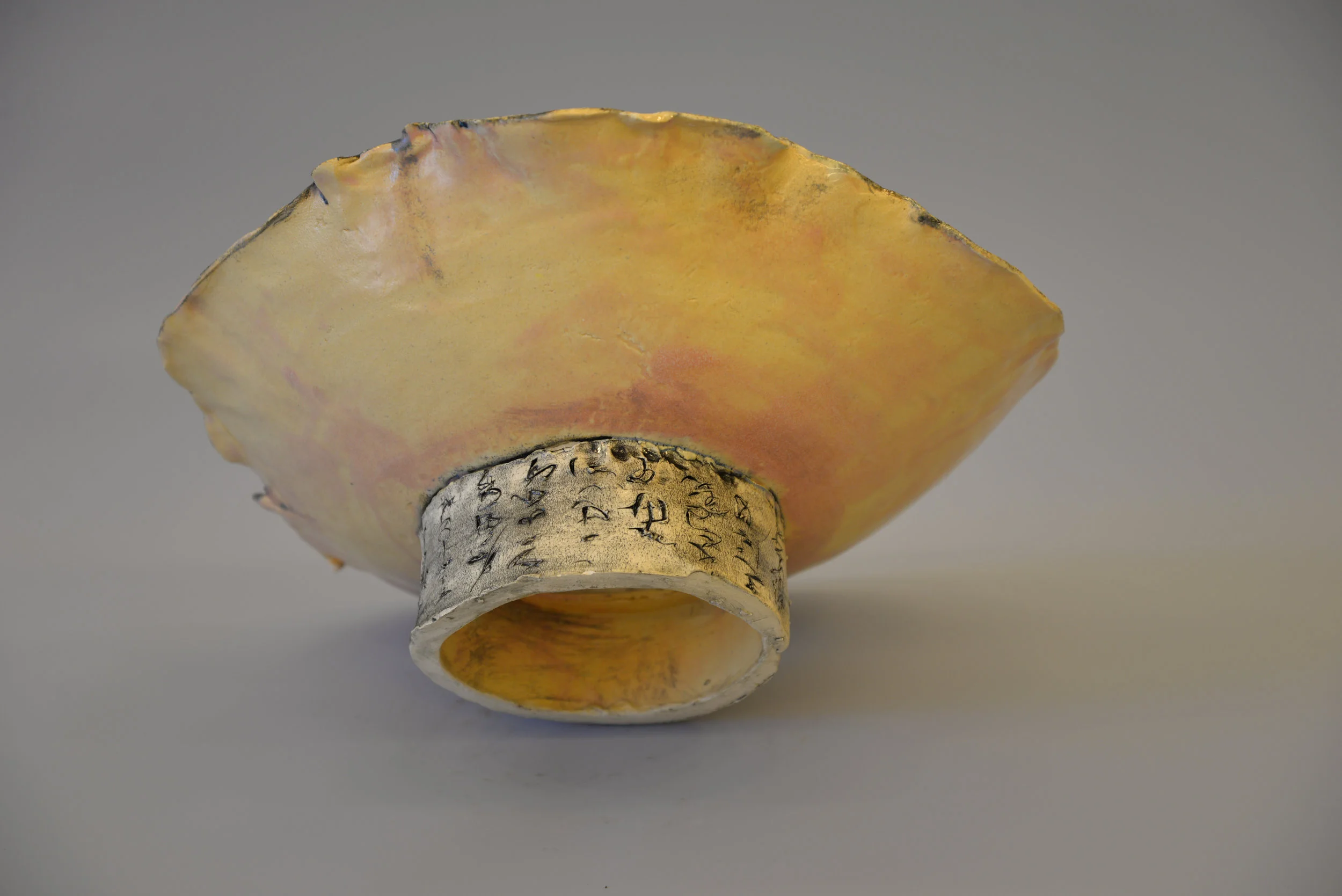 Pedestal Bowl with Calligraphy