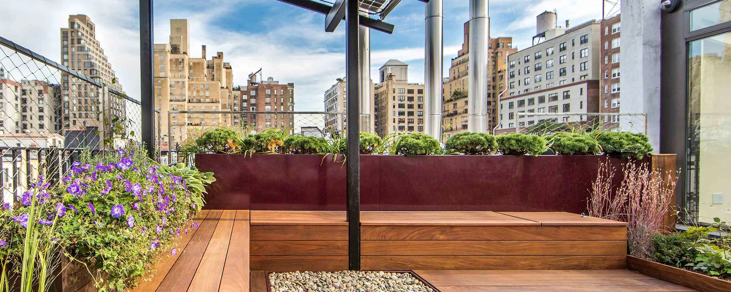 Upper West Side Terrace Nina Kramer The Standard Planter Powder Coated Aluminum