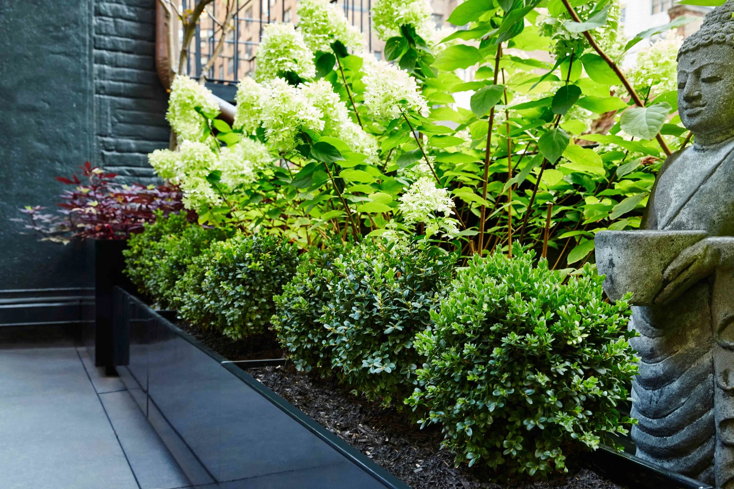 Gramercy Park Terrace Empire Planter Powder Coated Aluminum