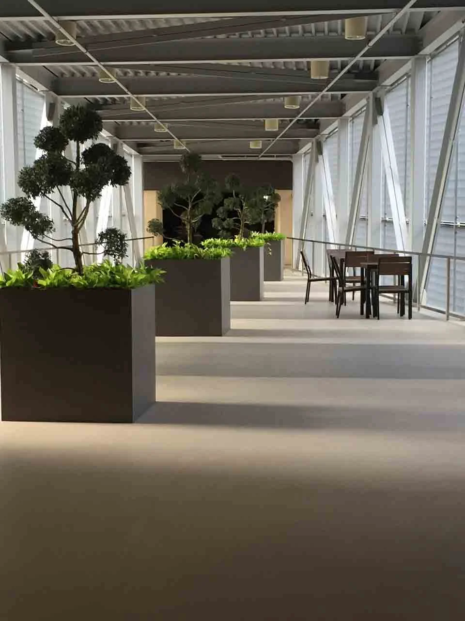 Midway Office of James Burnett The Standard Planter Carbon Powder Coated Aluminum