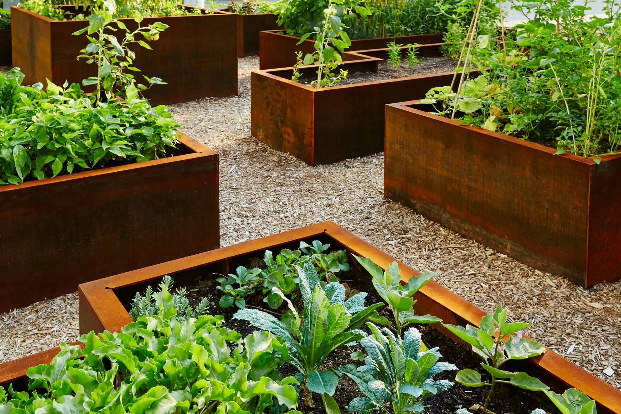 United Nations Architecture Making Studio Planting Bed System Corten Steel