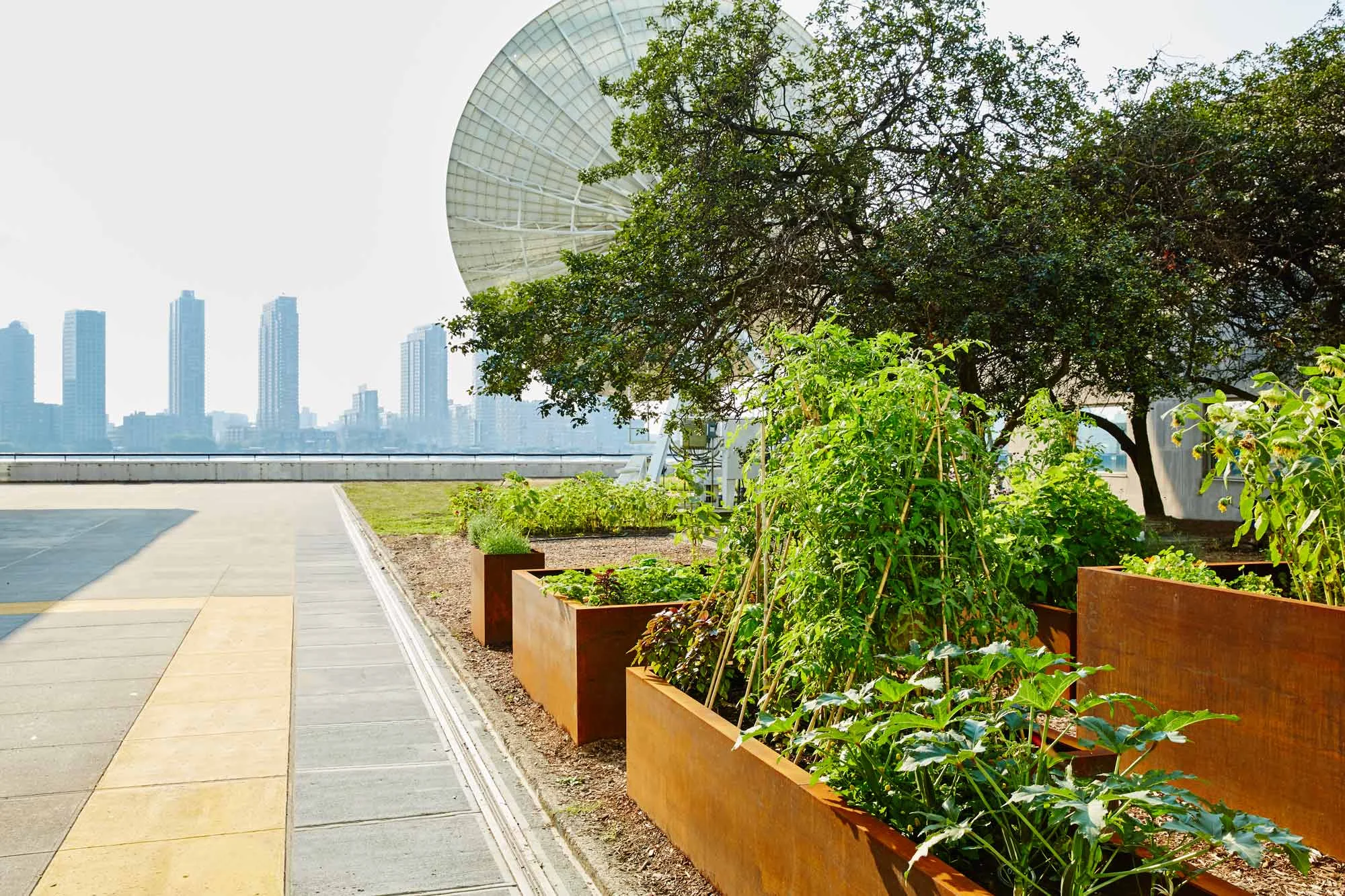 United Nations Architecture Making Studio Planting Bed System Corten Steel