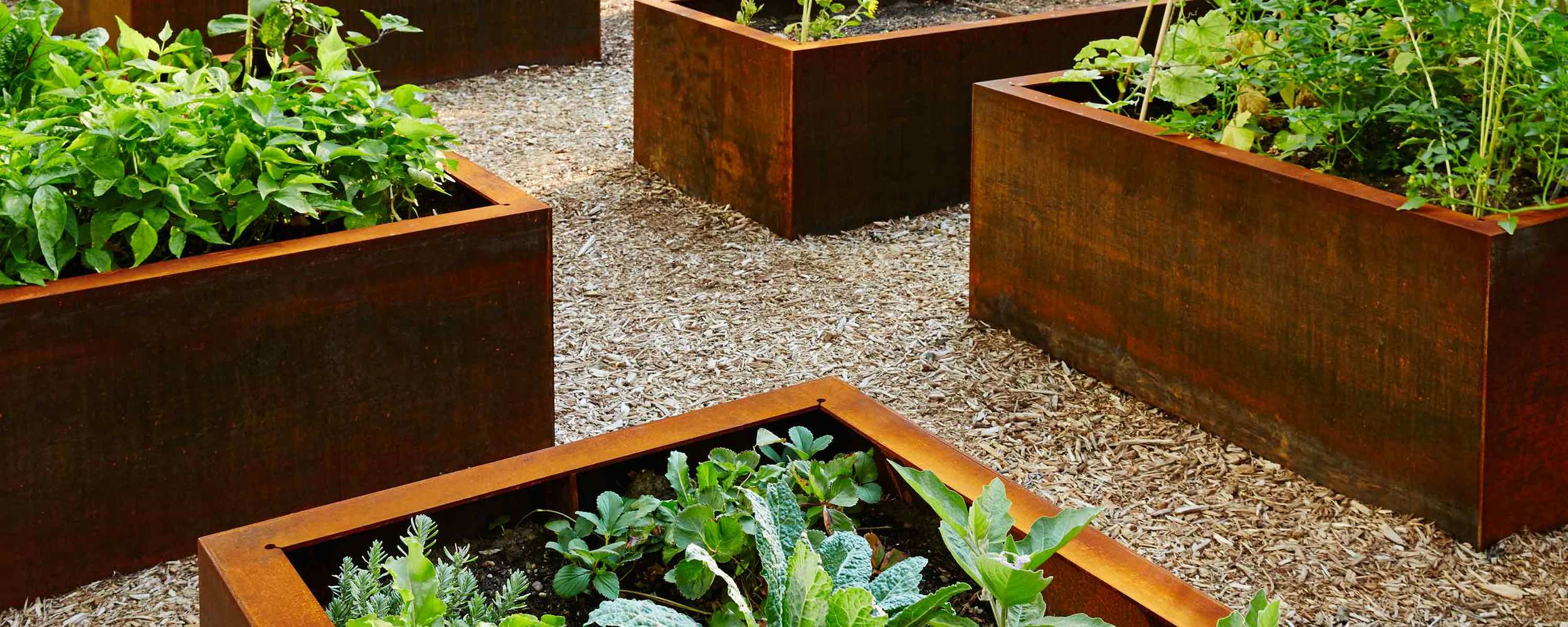 United Nations Architecture Making Studio Planting Bed System Corten Steel