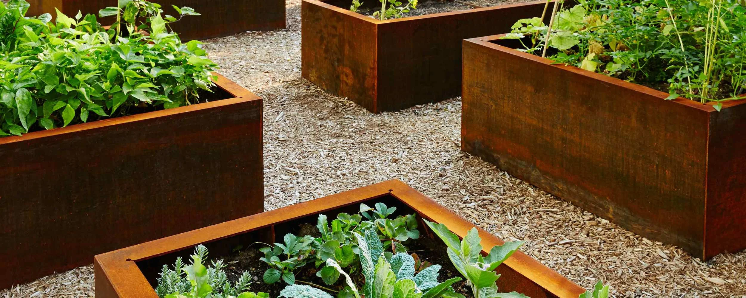 United Nations Architecture Making Studio Planting Bed System Corten Steel