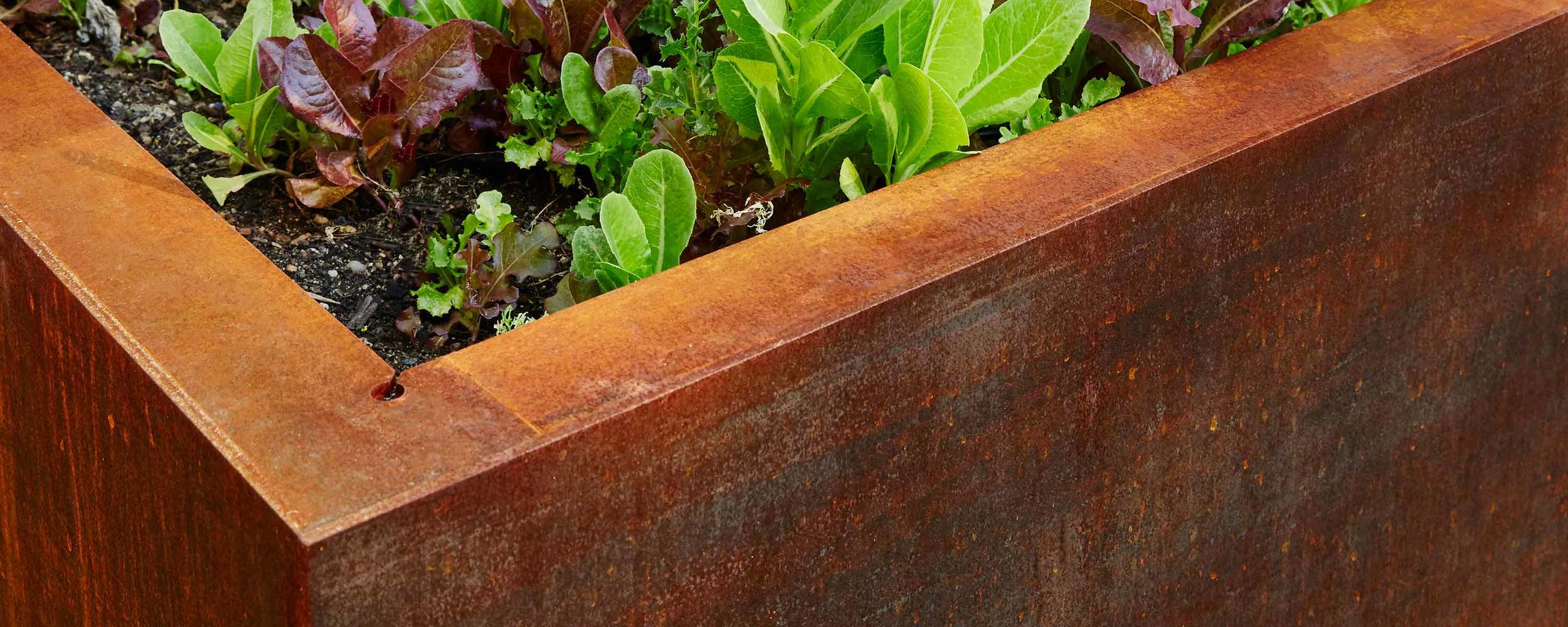  United Nations Architecture Making Studio Planting Bed System Corten Steel 