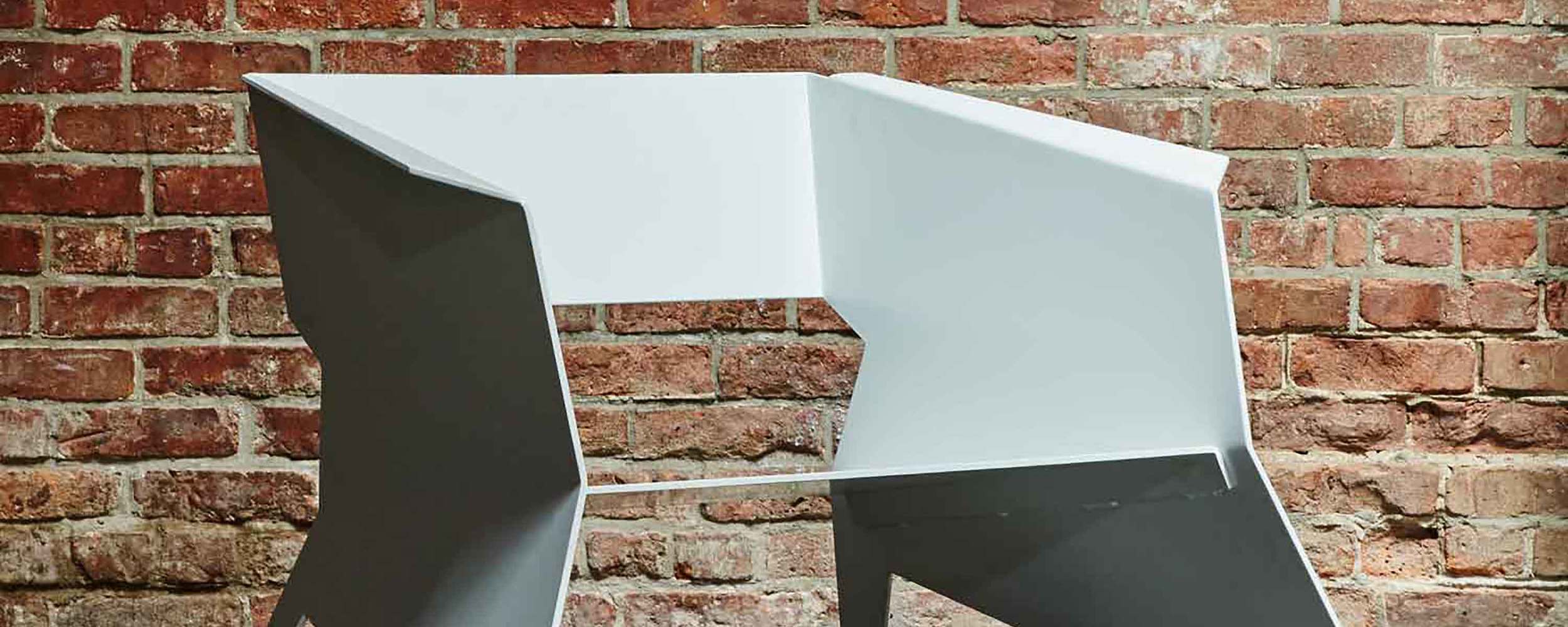  Aero Chair Matte White Powder Coated Aluminum 