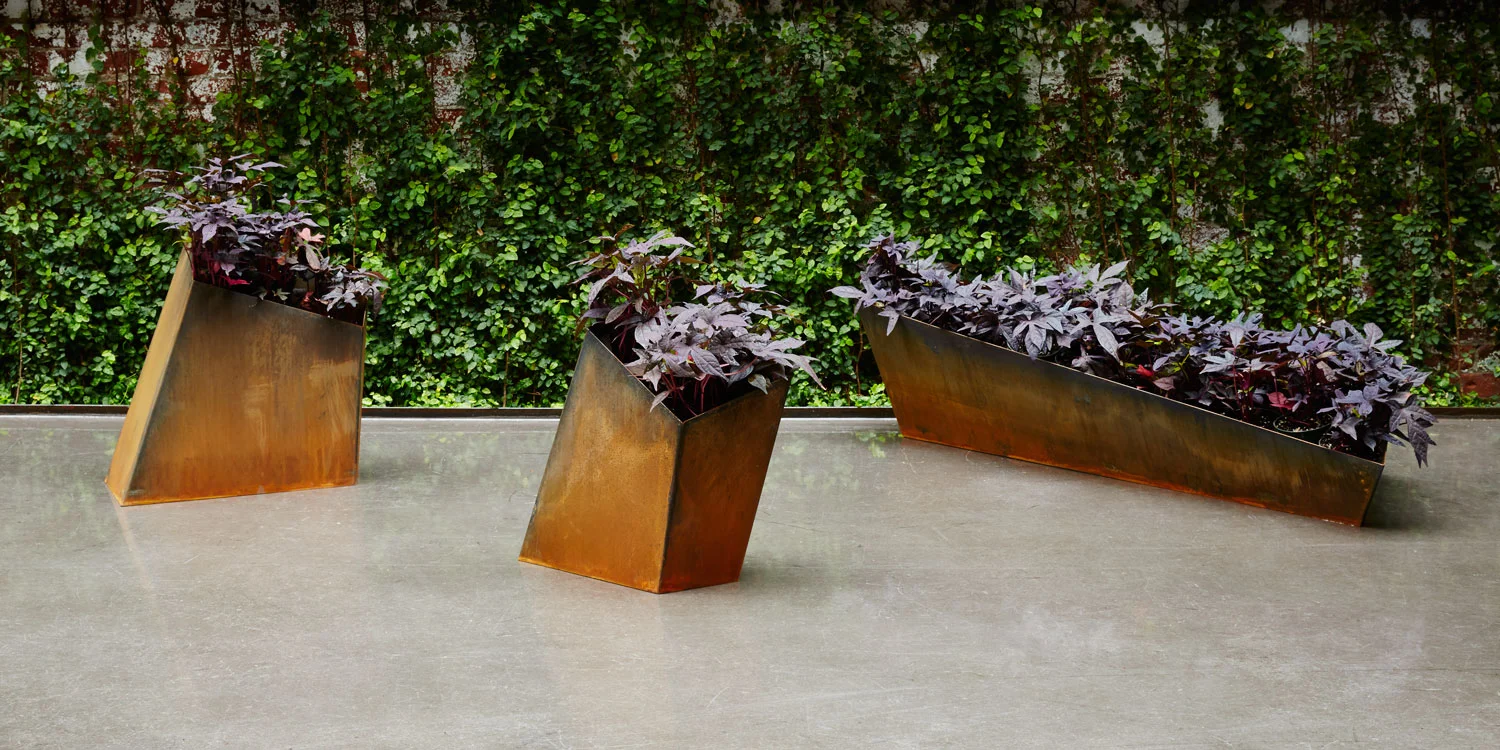 The Foundry Element Planters Corten Steel