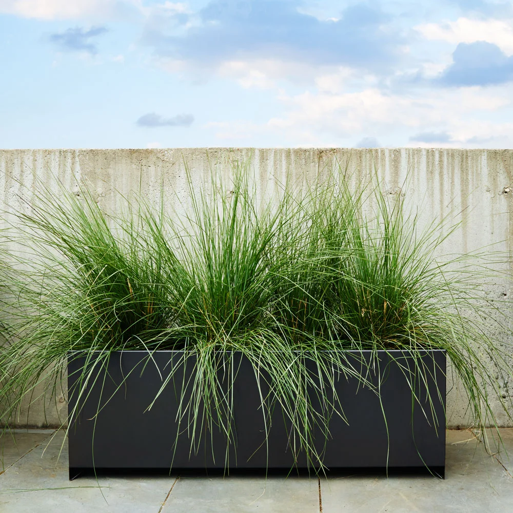 Montauk Metropolitan Planter Powder Coated Aluminum