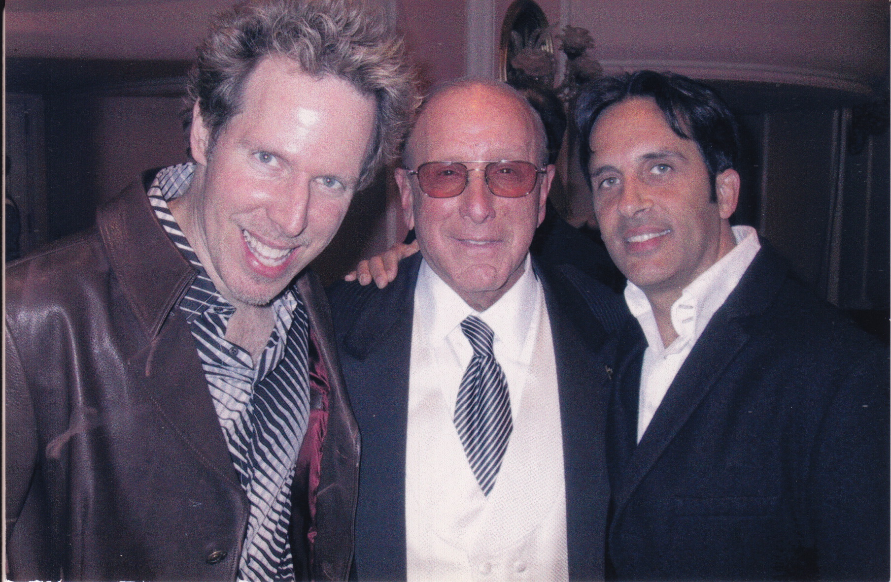 Carl, Clive Davis, and Evan at Clive's Pre Grammy Party 