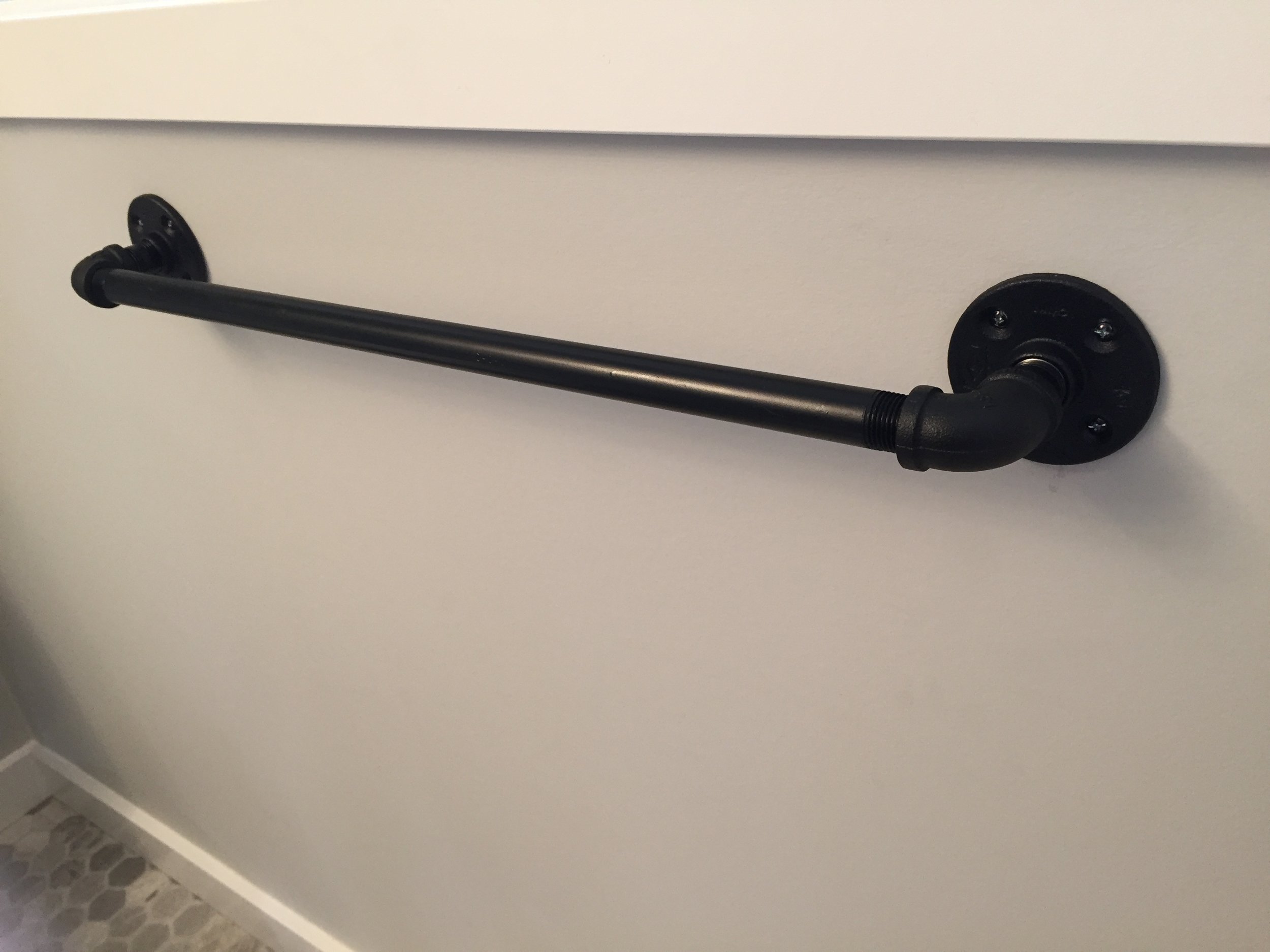 - Towl Bar - 24" - Color: Satin Black - $ 84-00 + tax & install