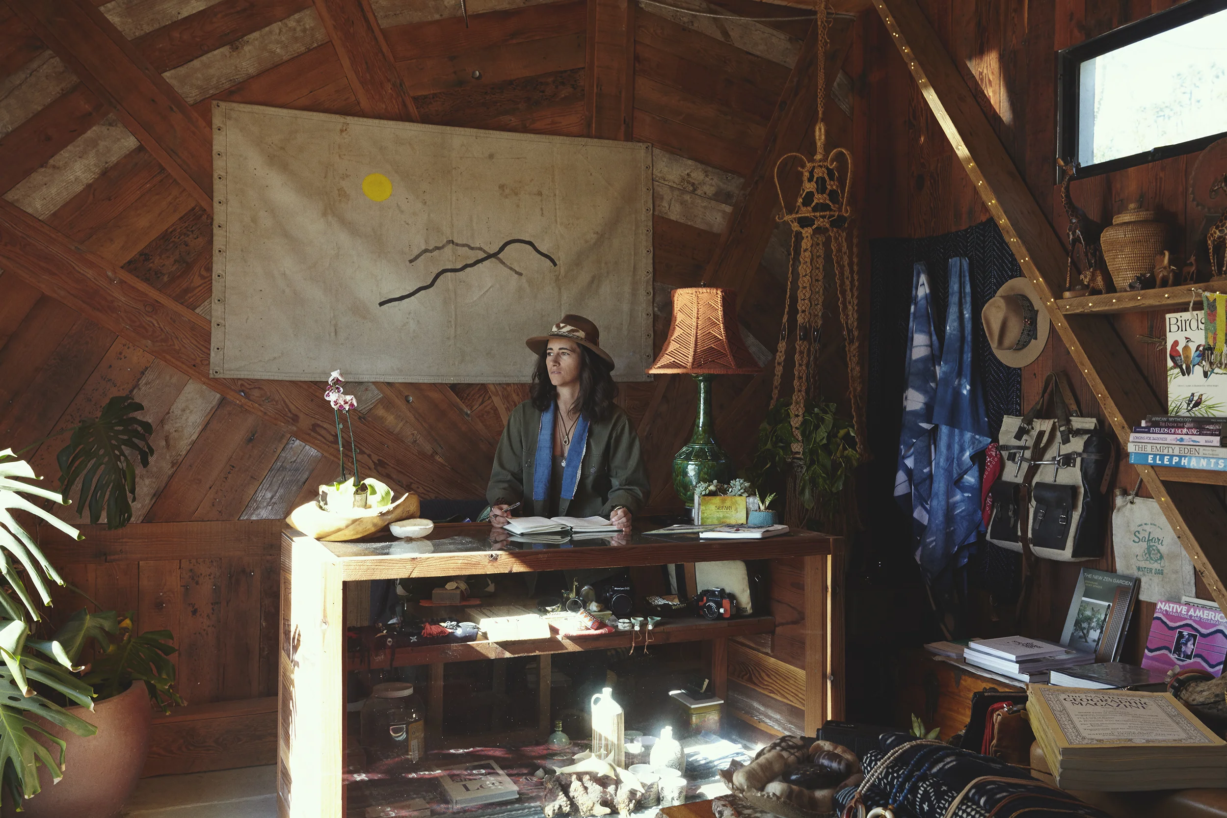 Jobi in her Malibu boutique, Sefari