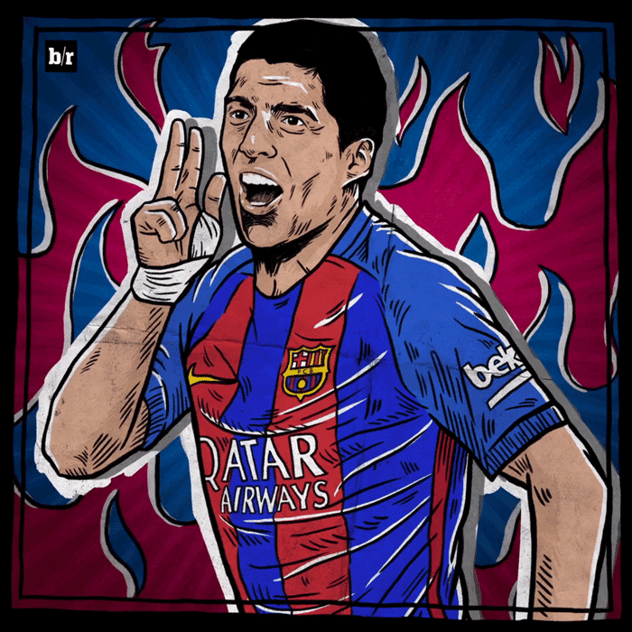 Suarez celebration