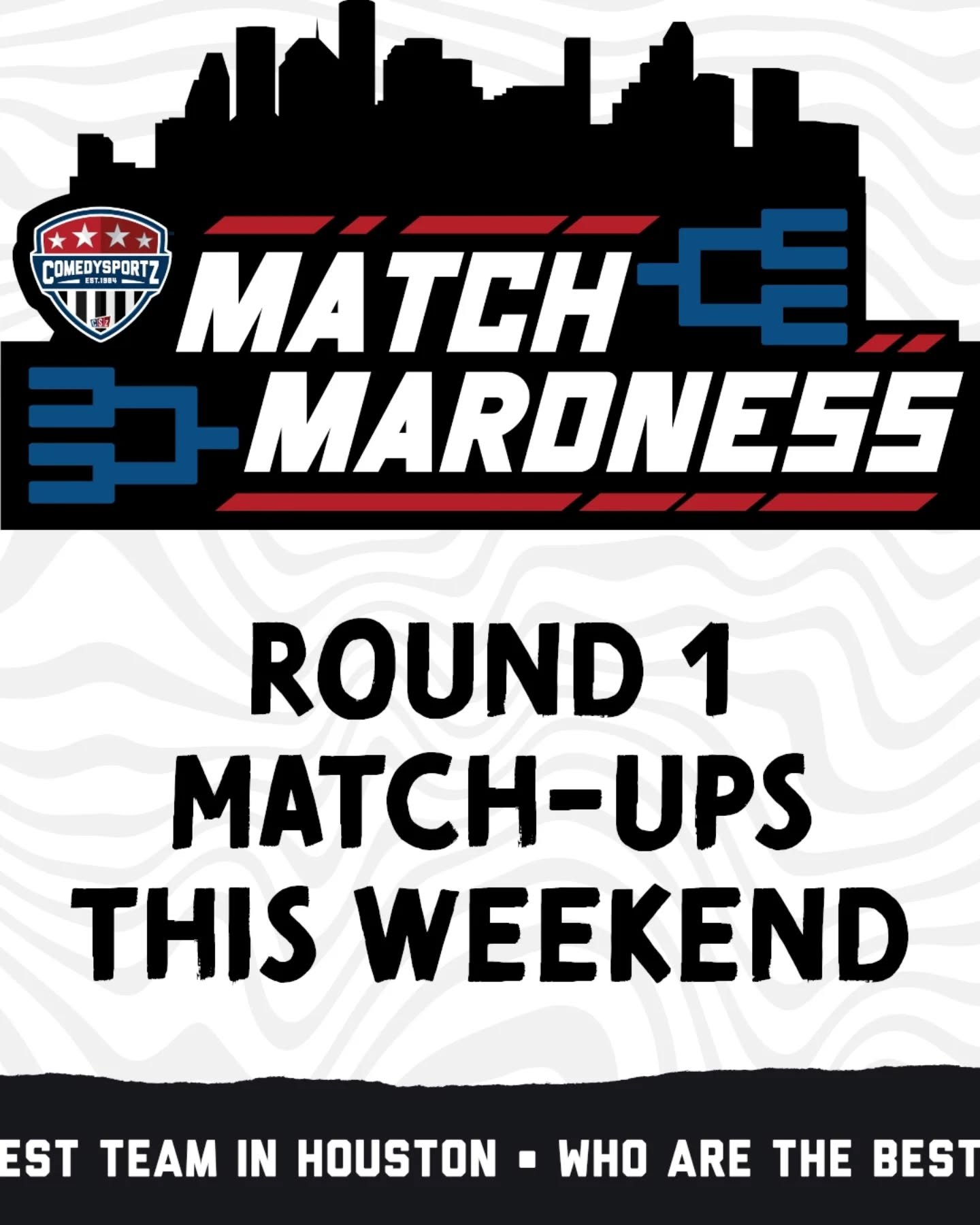 Our bracket-style tournament resumes this weekend! Cheer on your favorites as they try to advance to the next round of Match Mardness!

Secure your tickets through the link in bio.