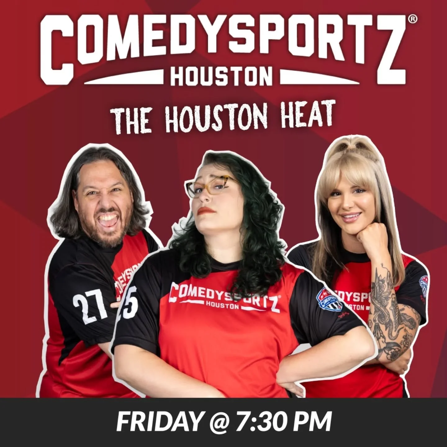 Check out the lineups for this weekend's ComedySportz matches!

Click the link in our bio for tickets!