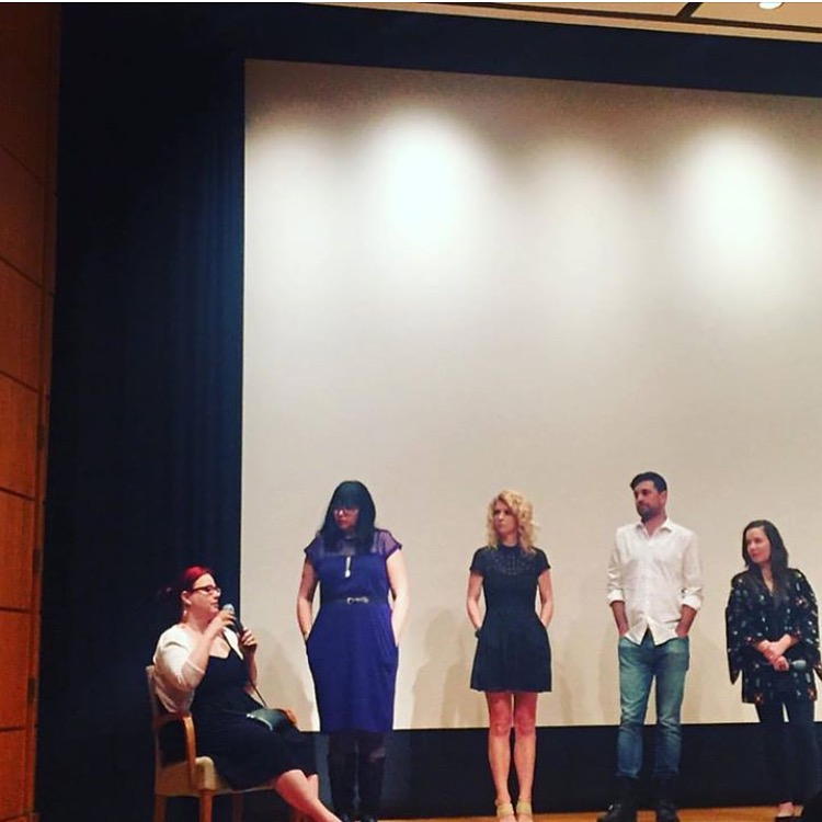 Co-writer Courtenay Hameister, Creator/Co-writer Alicia J. Rose, Co-stars Brooke Totman & Kurt Conroyd and producer Lara Cuddy participate in a Q&A after TBOG Binge Screening at The Whitsell Theater in Portland Oregon April 28, 2016.