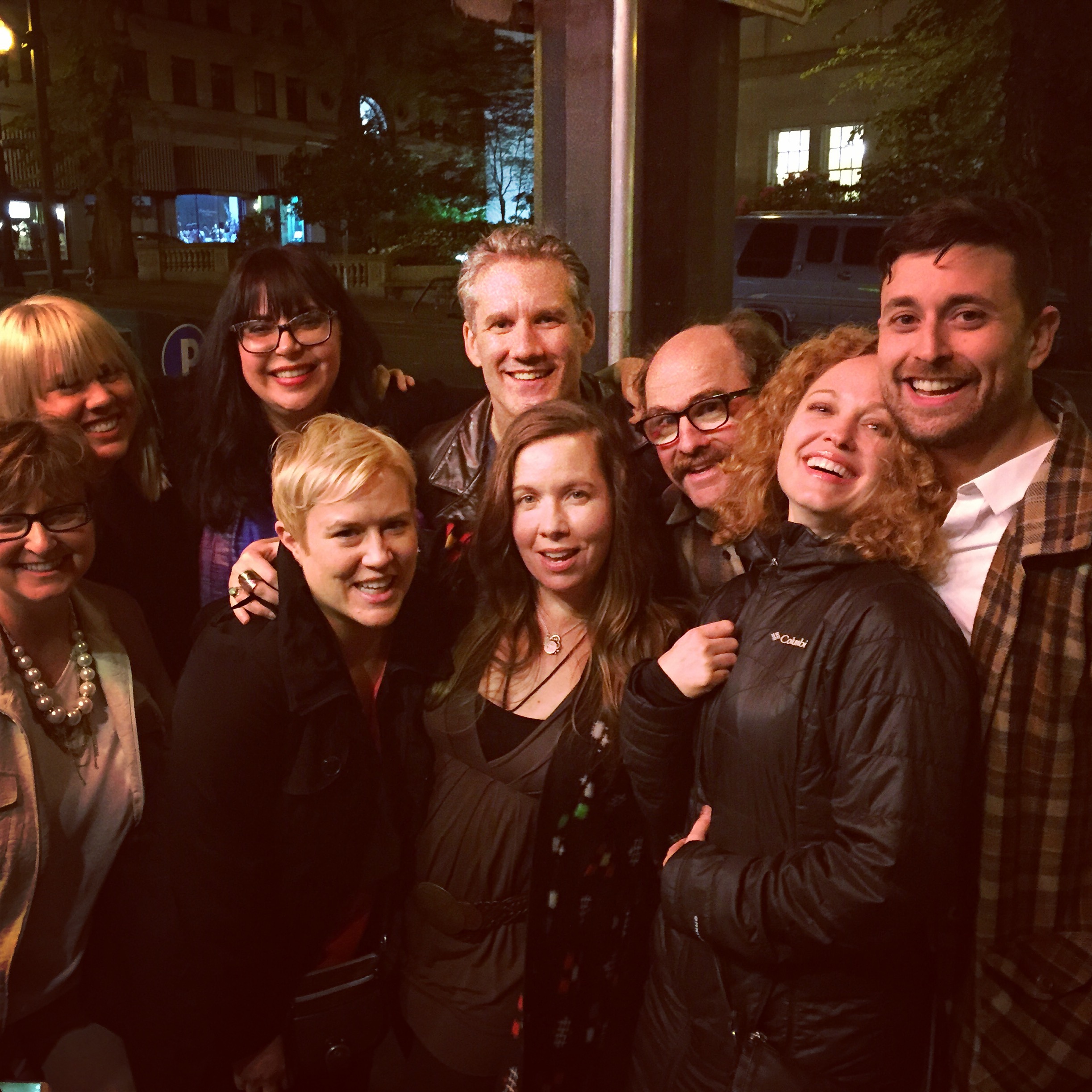 Ok, maybe we're a little tipsy - cast and crew celebrating post screening/premiere at the Virginal Cafe in Portland Oregon!